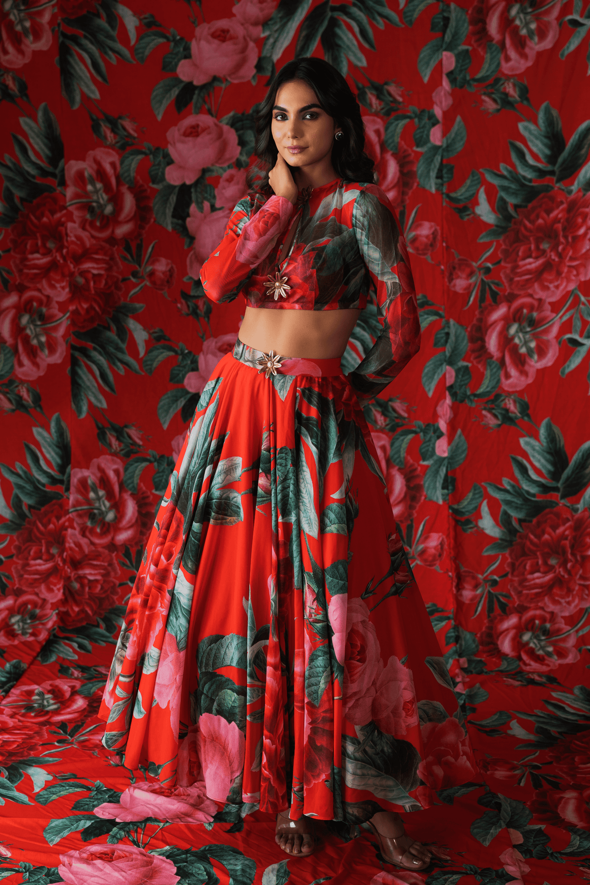 Red Lehenga Set