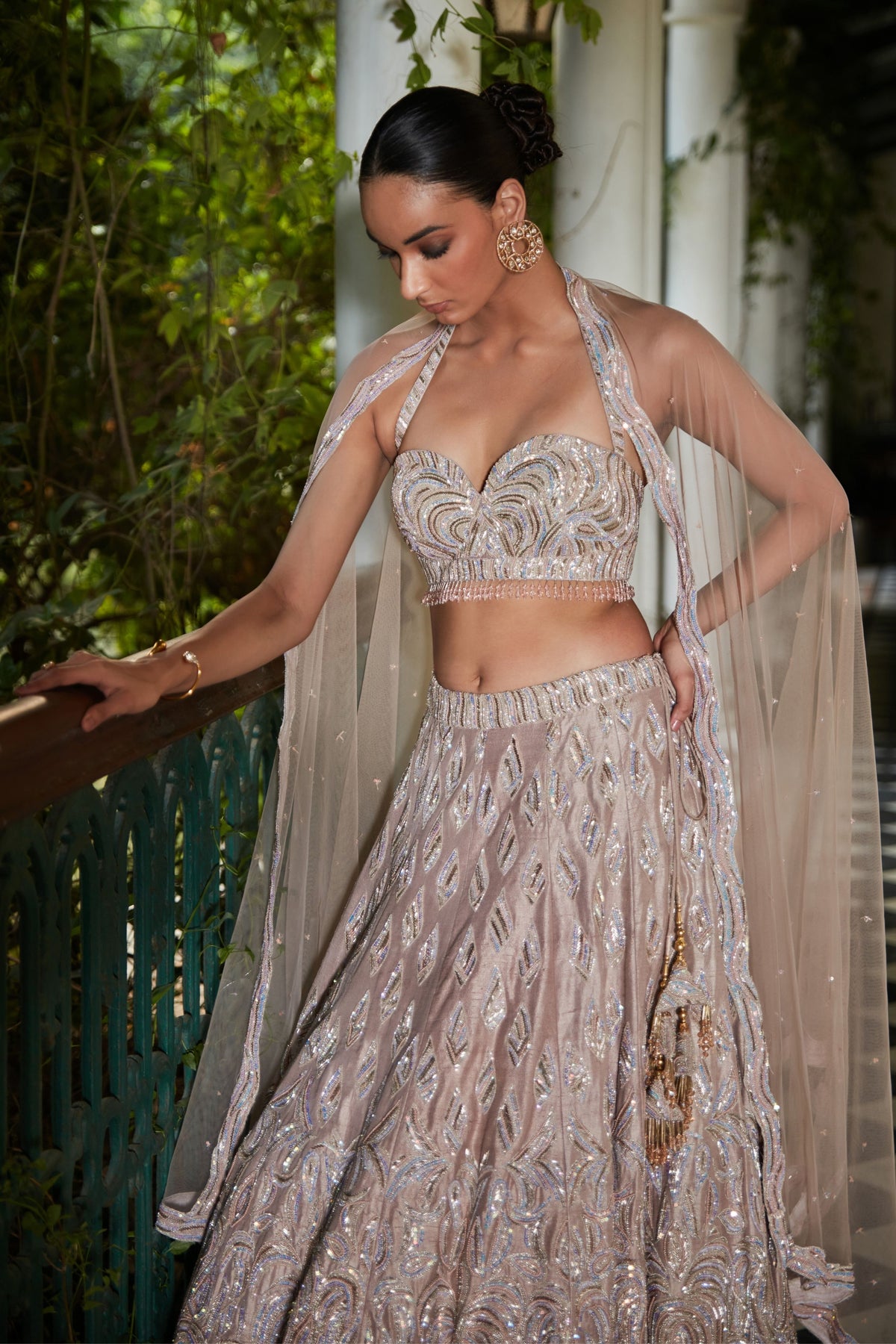 Champagne Alia Lehenga Set