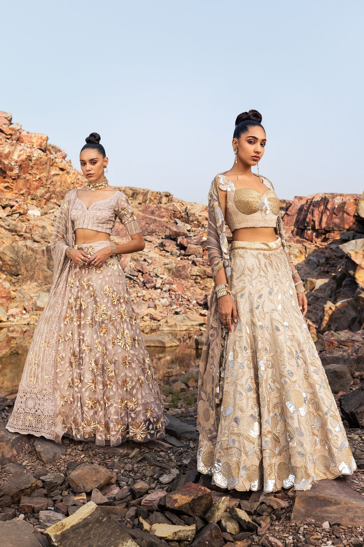 Desert Flora Sequins Lehenga