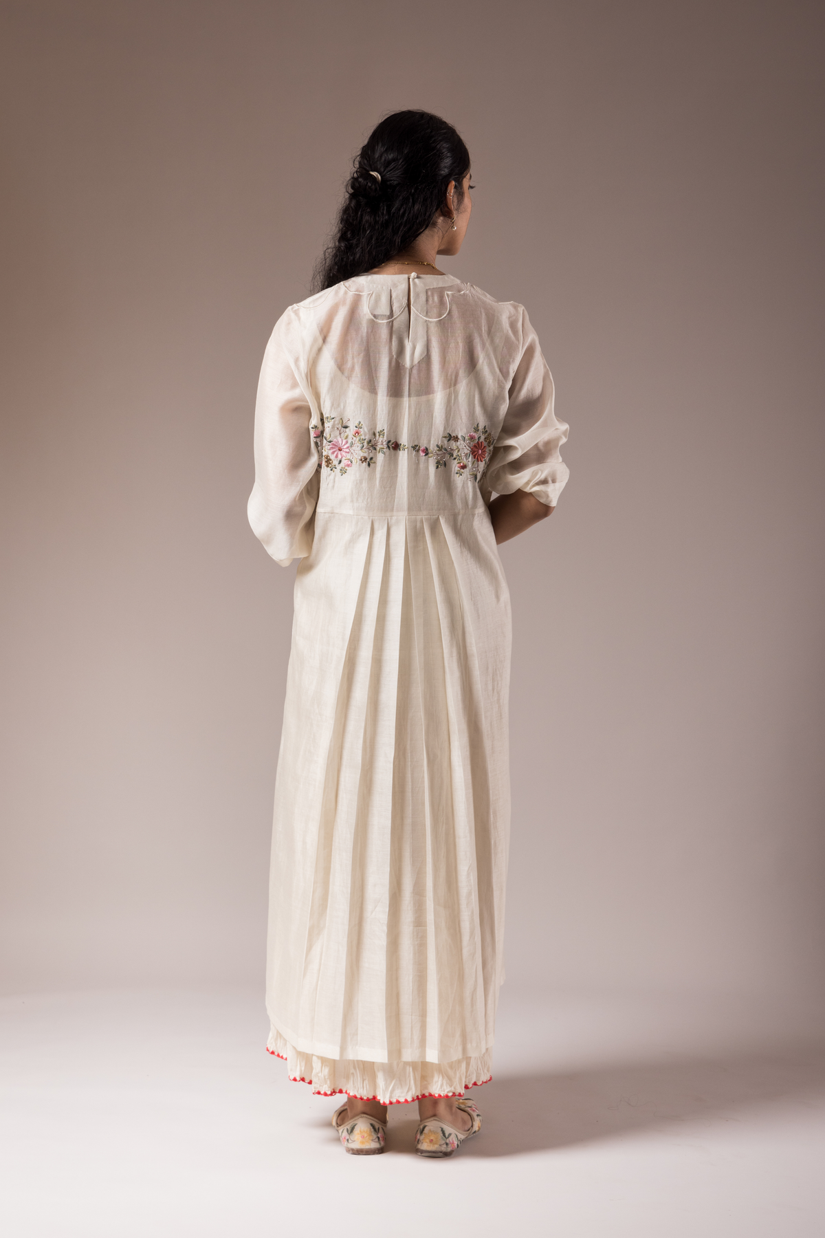 Ivory Chanderi Dress