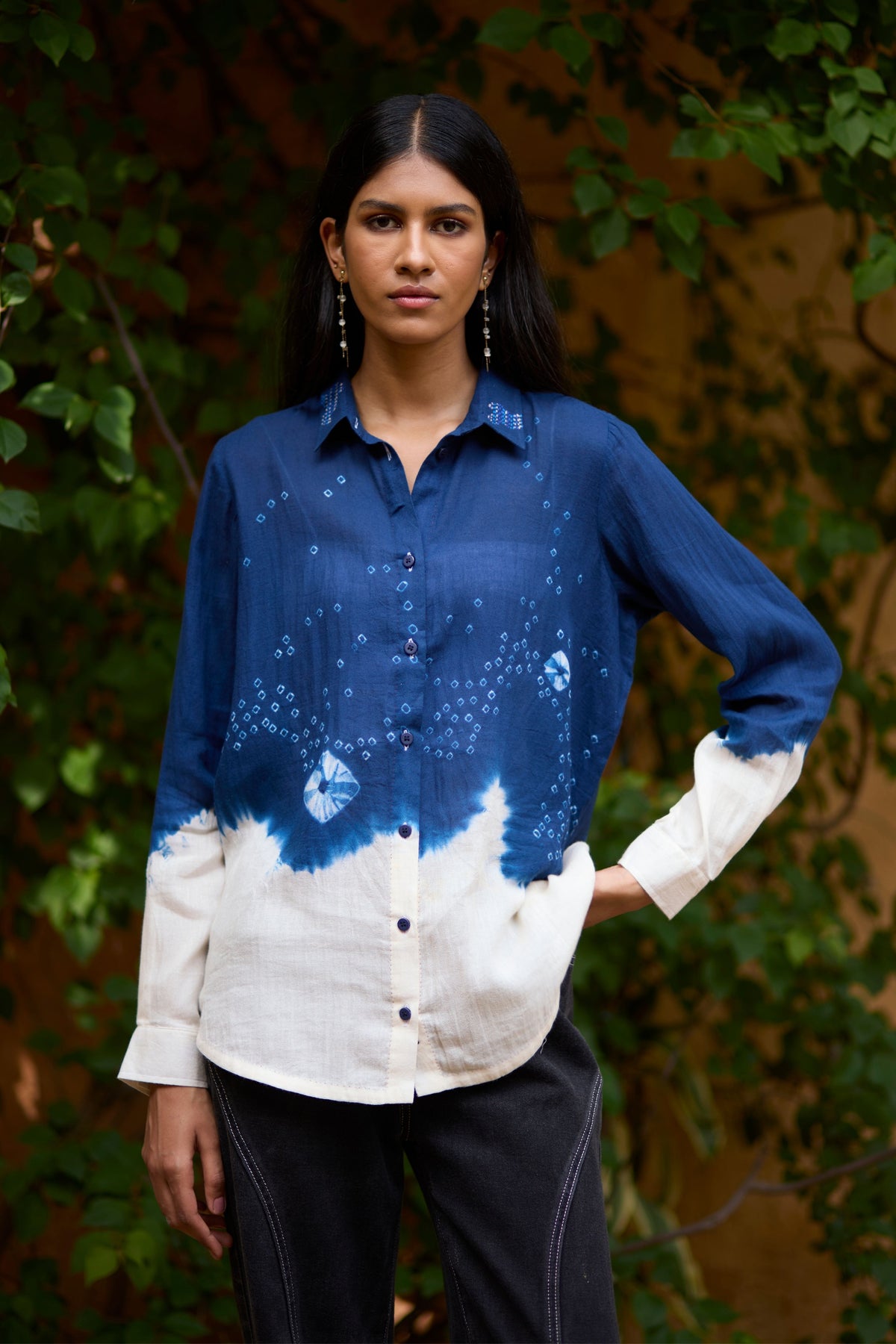 Ombre Bandhni Shirt