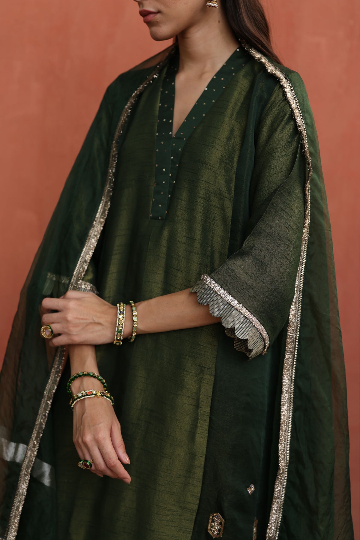 Green Tara Kurta Set