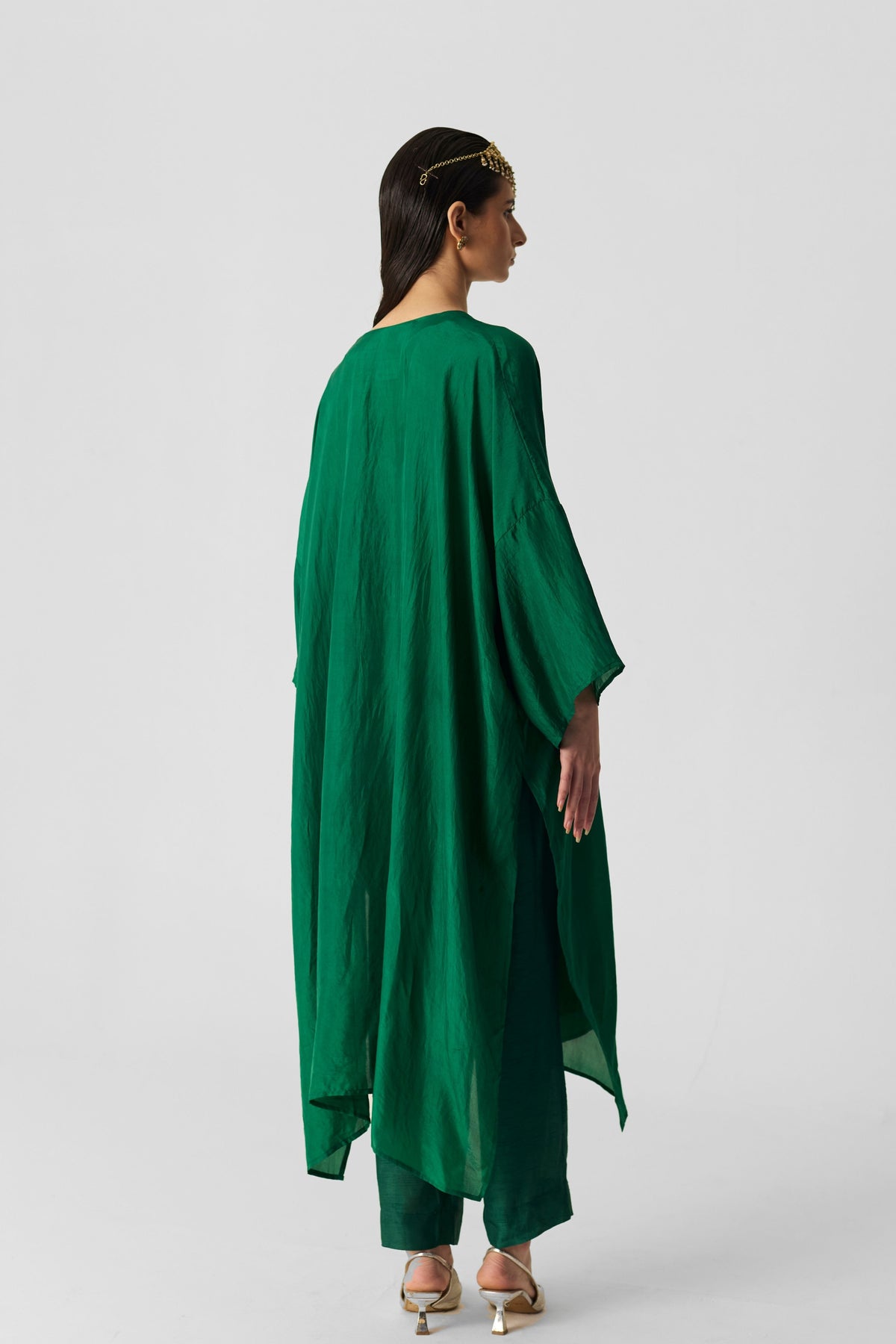 Royal Green Kaftan Set