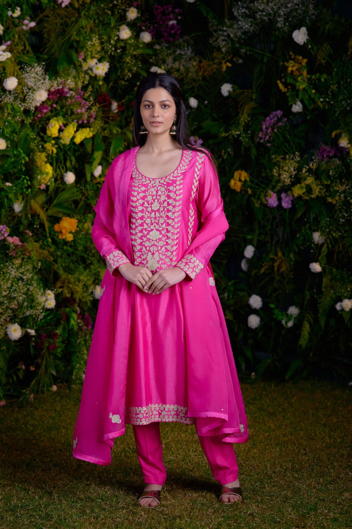 Fuschia Pink Kurta Set