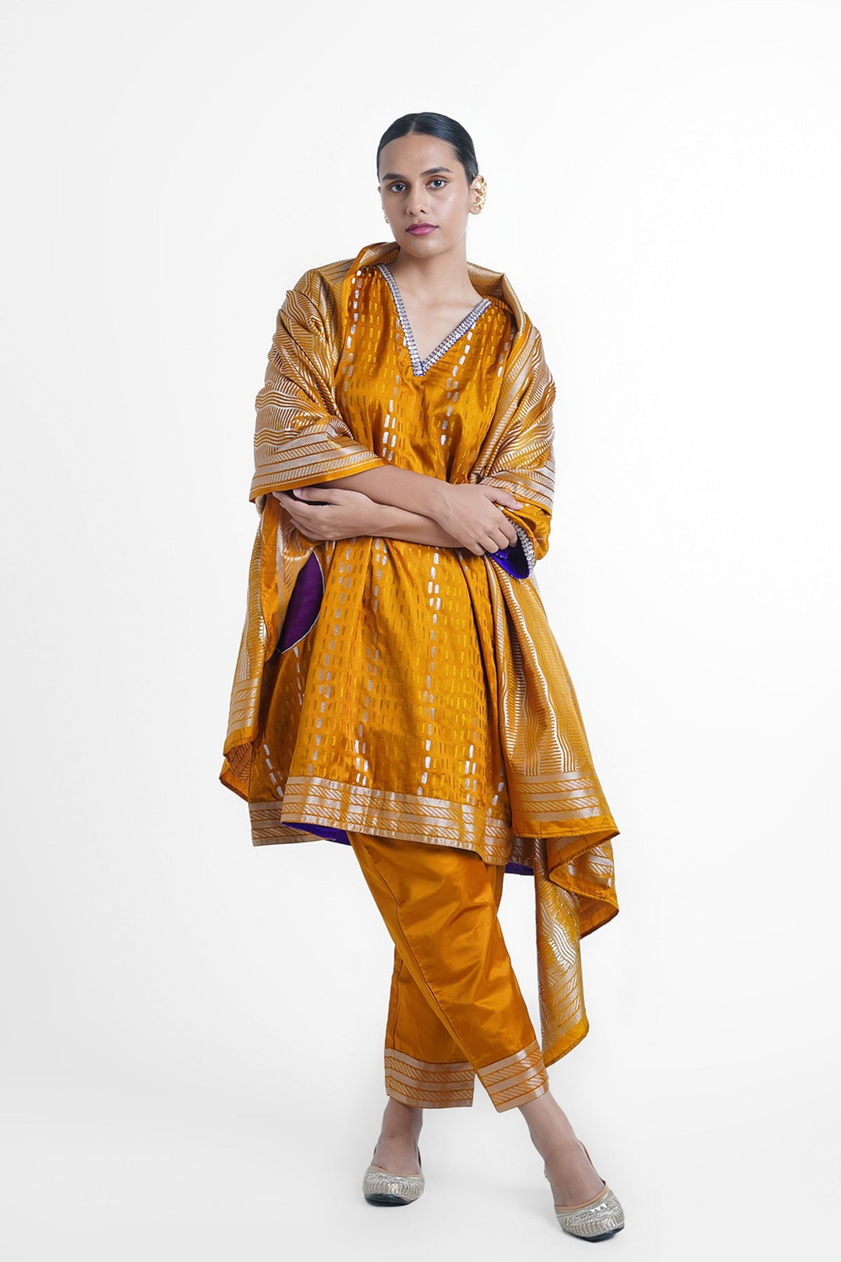 Mustard Raha Kurta Set