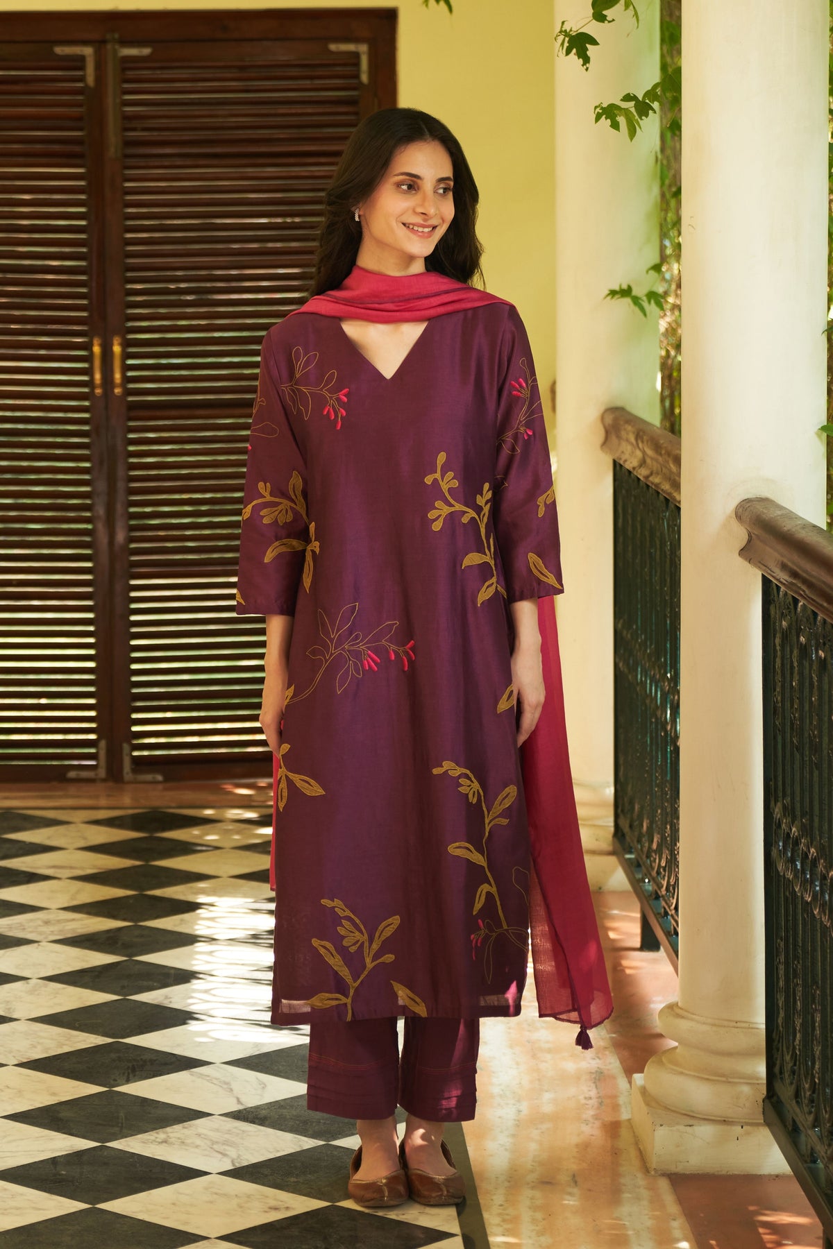 Amethyst Applique Kurta Set