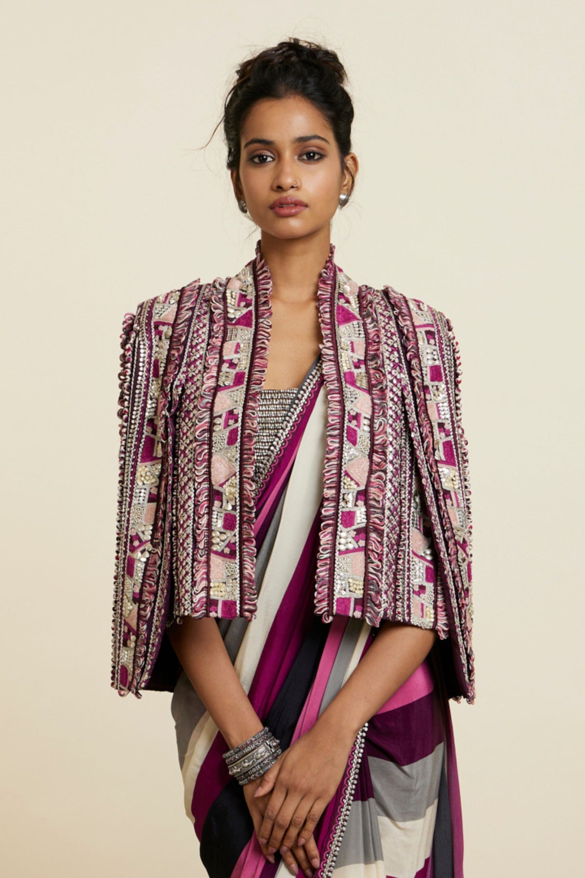 Merlot Abstract Noor Jacket