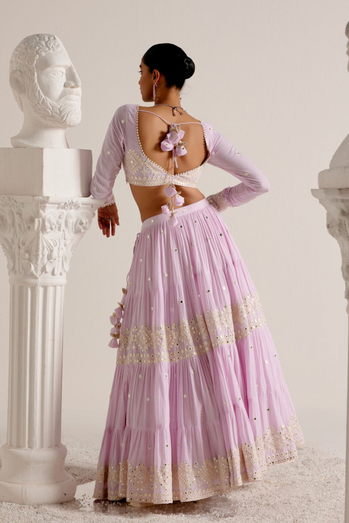 Lavender Diamond Lehenga Set