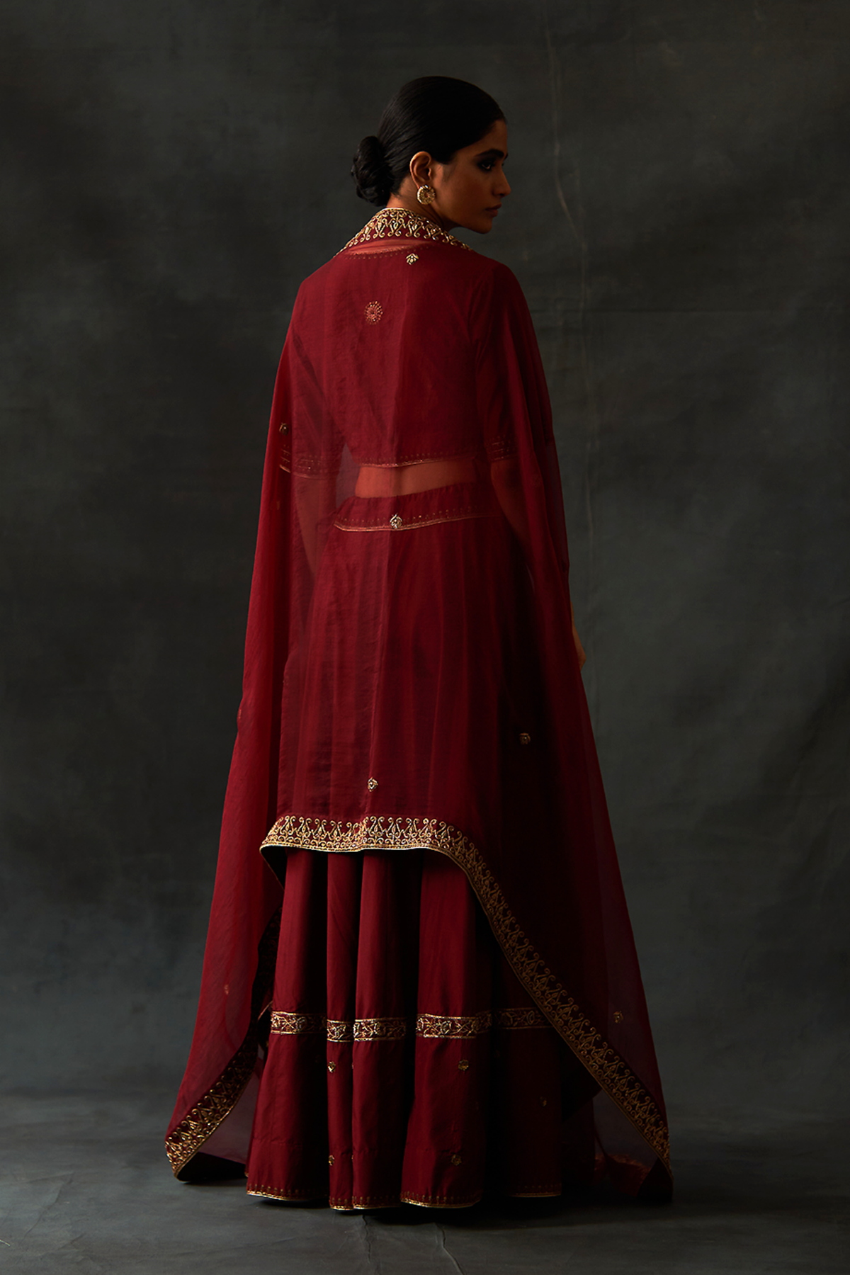 Maroon Lehenga Set