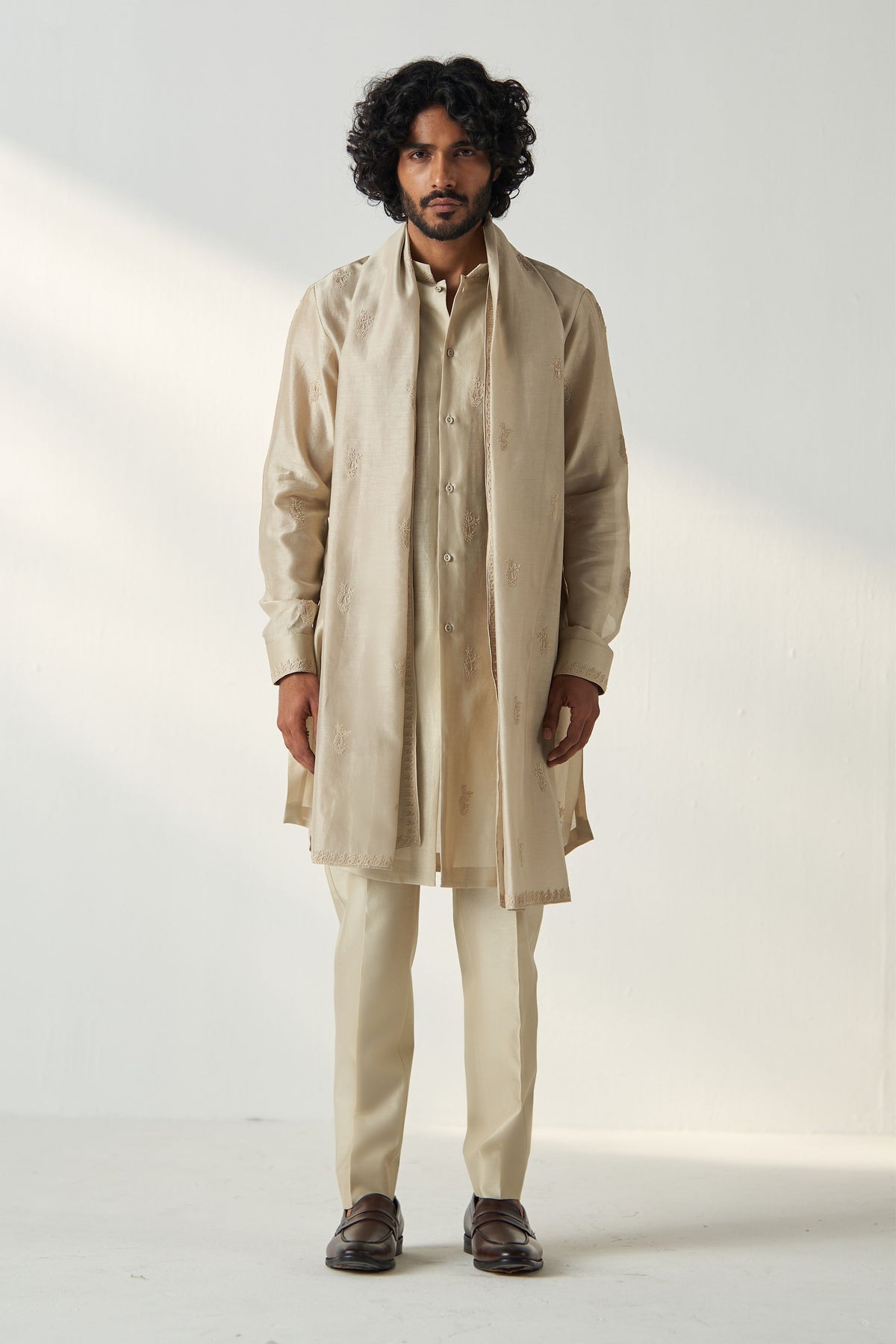 Light Beige Aryan Kurta Set