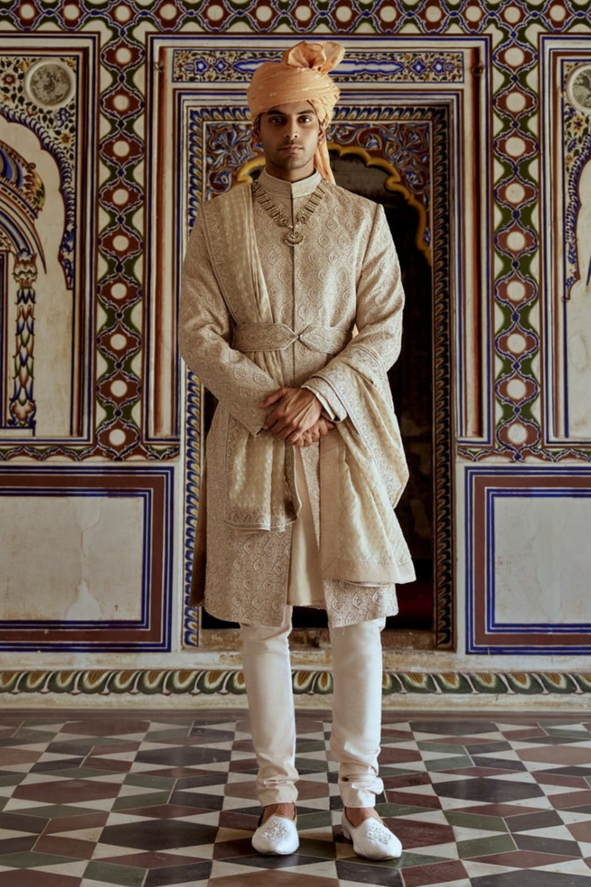 Mushroom Sherwani Set