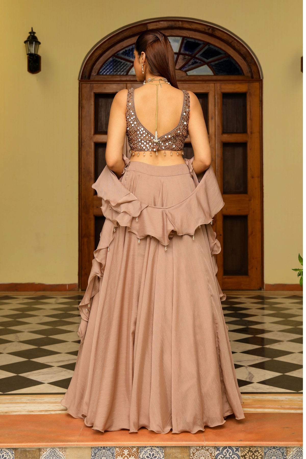 Skin Lehenga Set