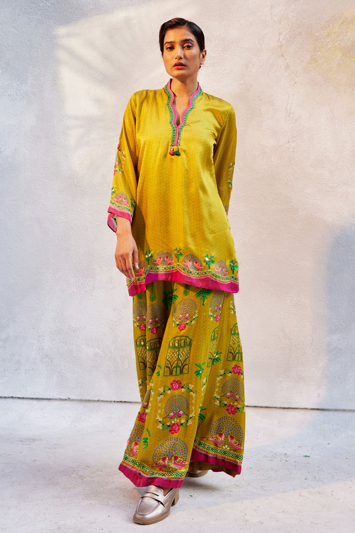 Citrin Yellow Sharara Set