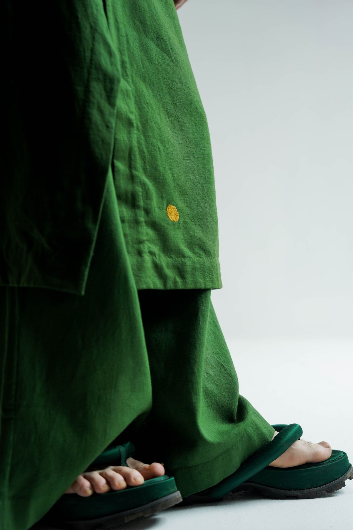 Green Drape Trouser