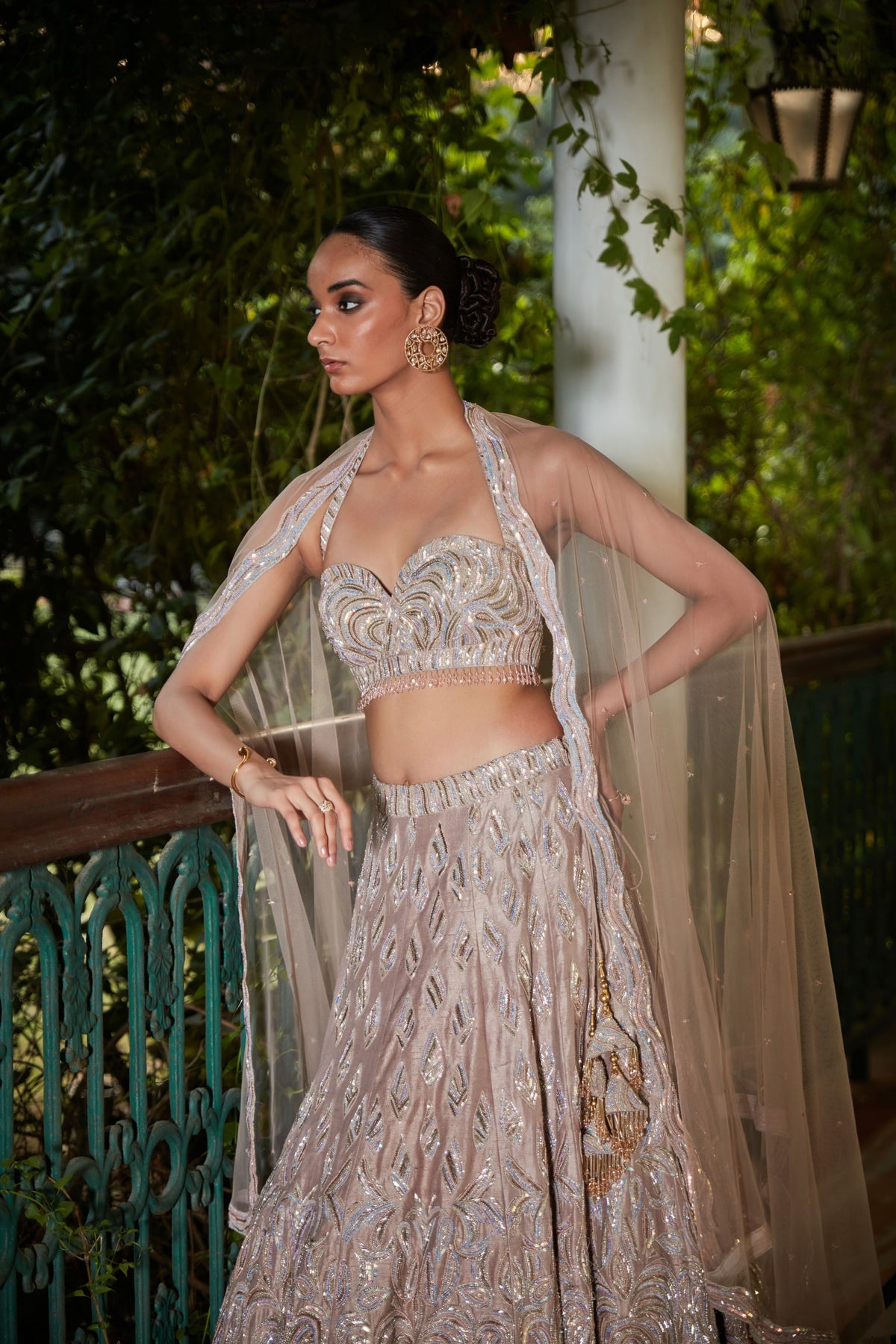 Champagne Alia Lehenga Set