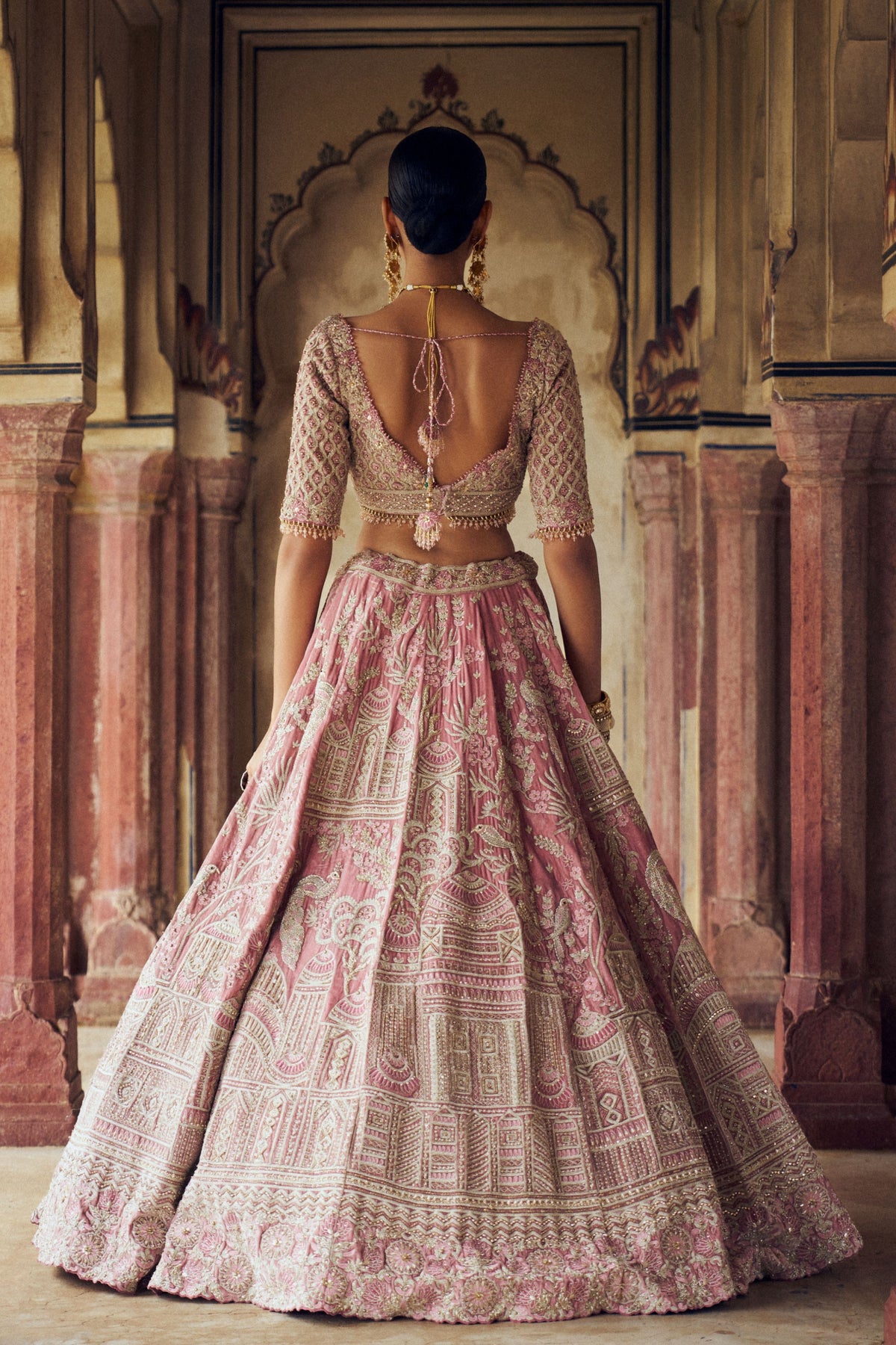 Bush Pink Lehenga Choli Set