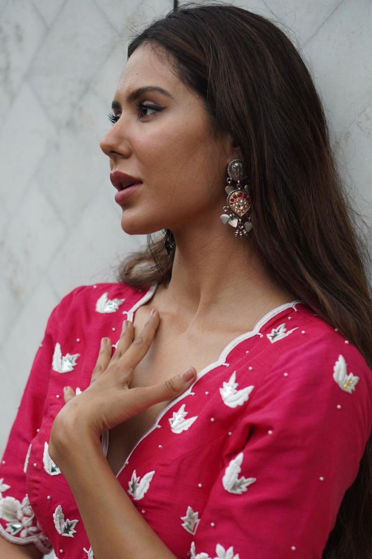 Sonam Bajwa in Earrings