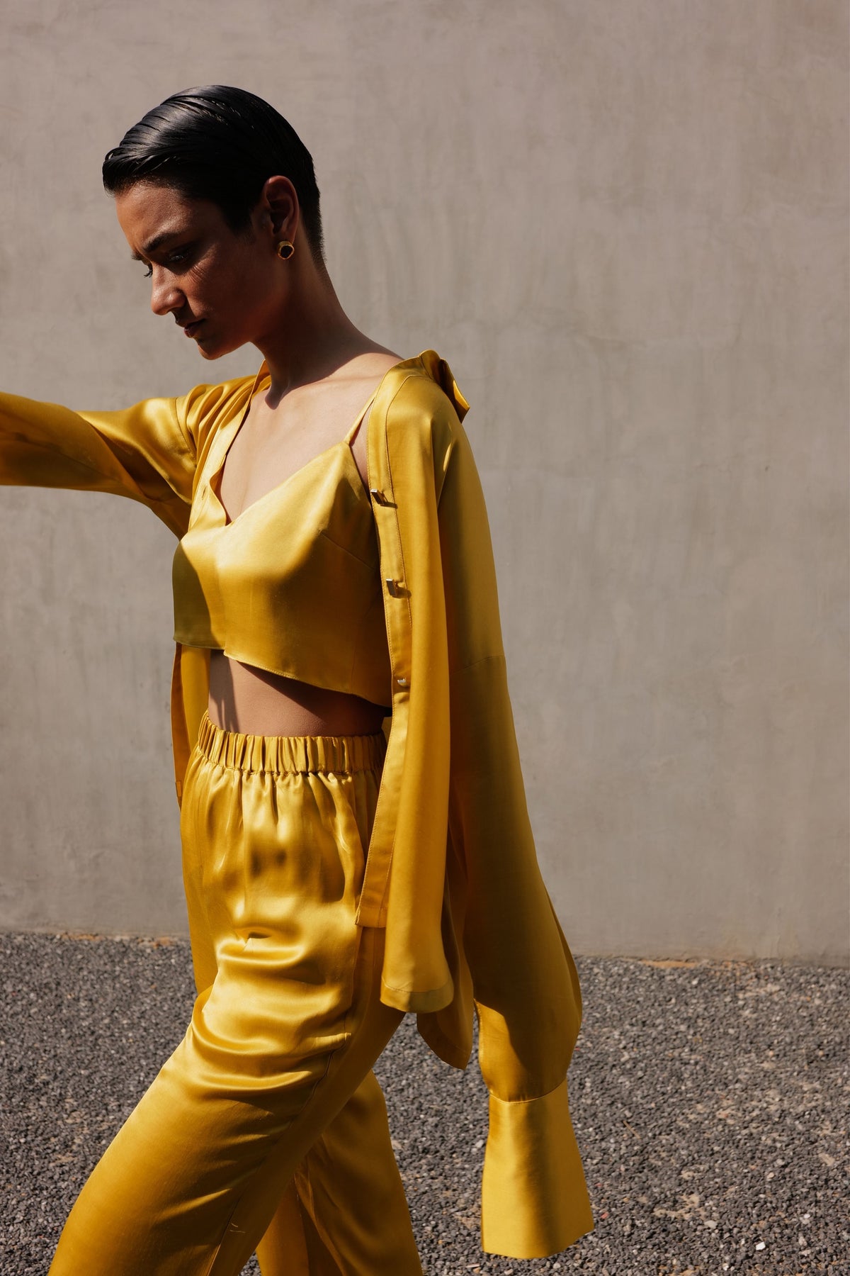 Blazing Yellow Relaxed Co-ord Set