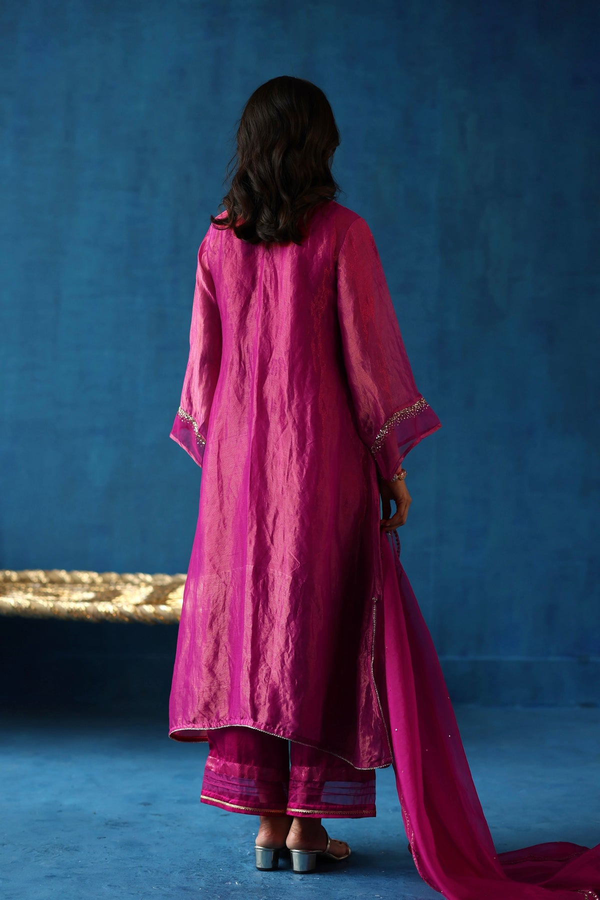 Fuchsia Kala Khatta Kurta Set