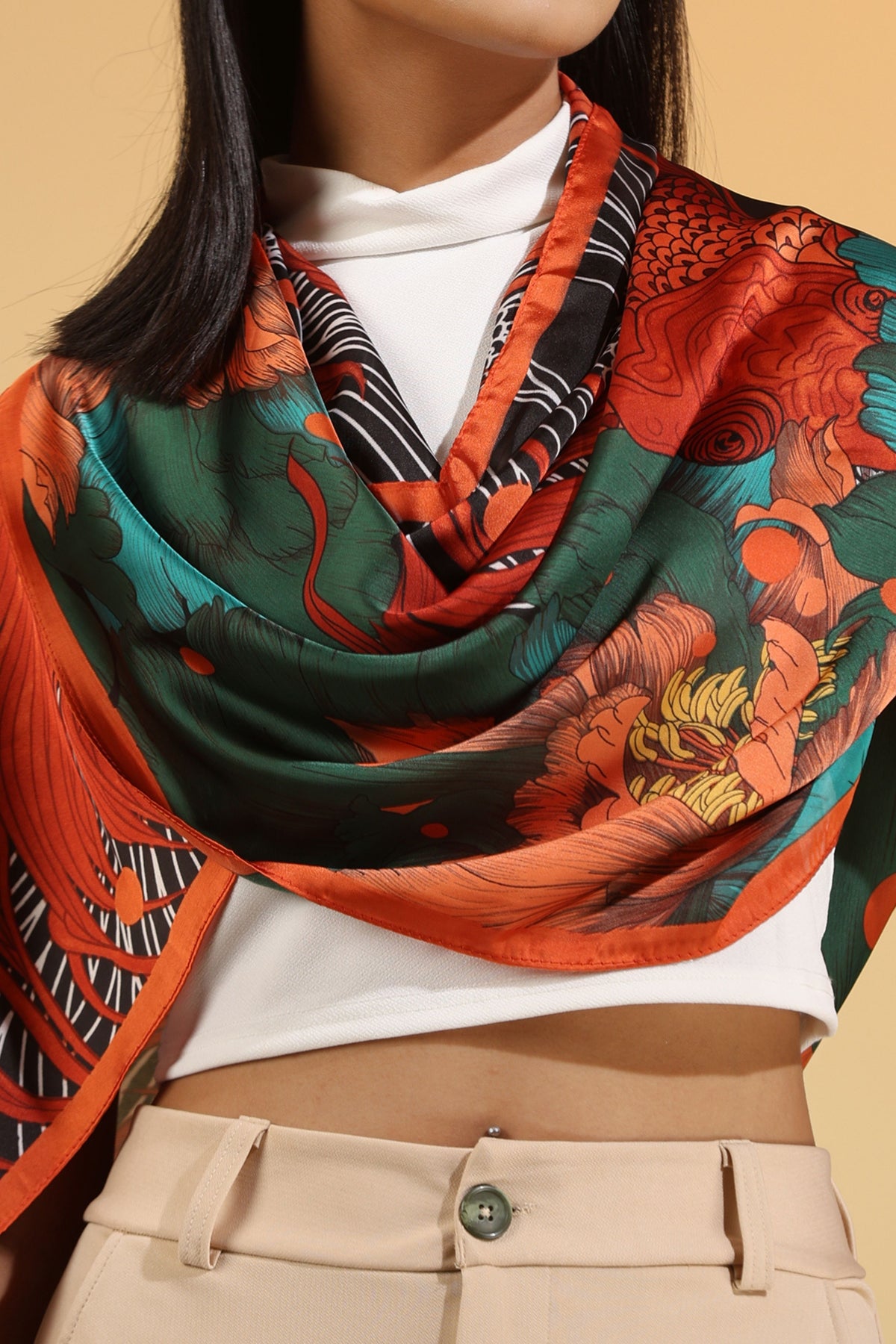 Espen Silk Square Scarf