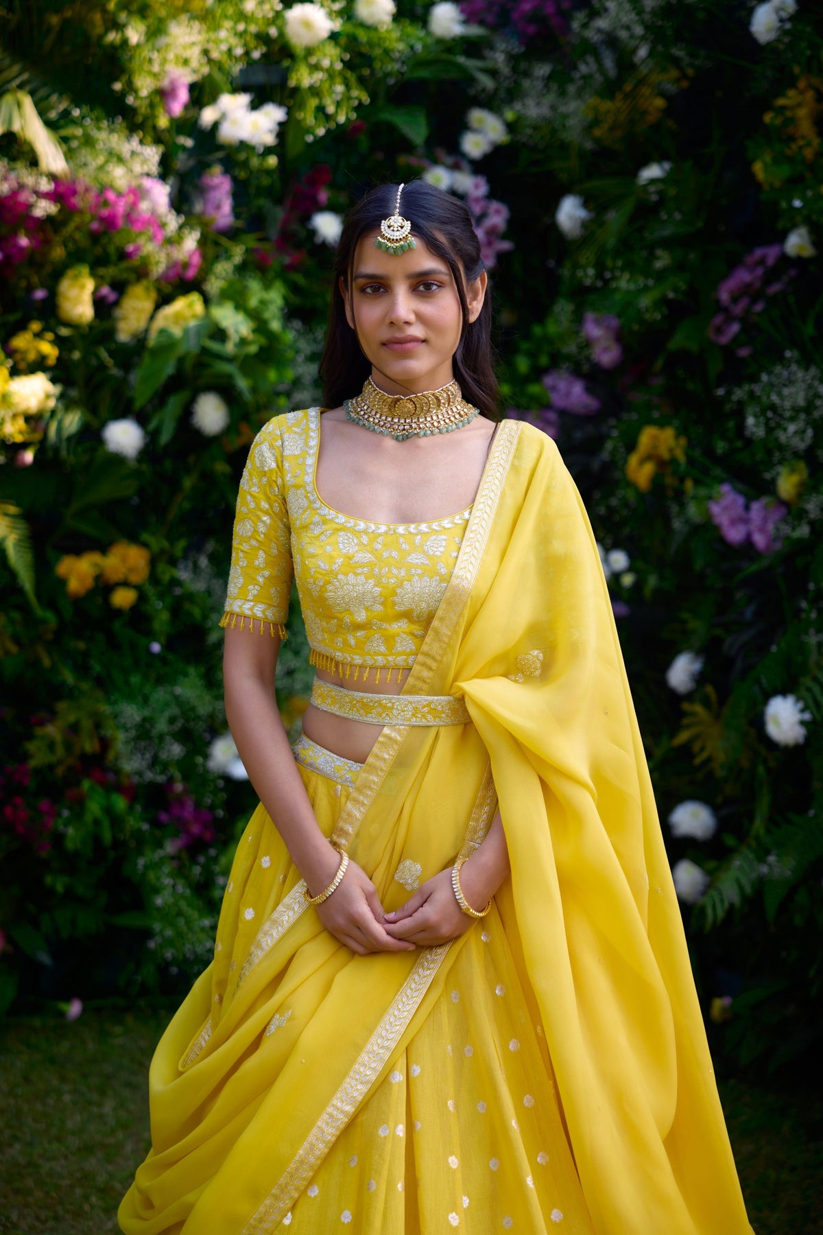 Daffodil Yellow Lehenga Set