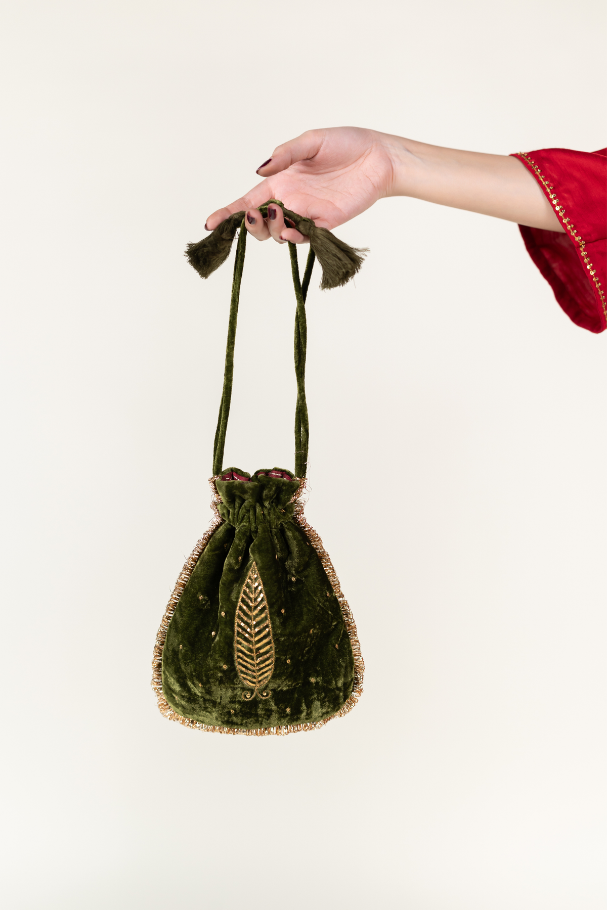 Olive Shama Potli Bag