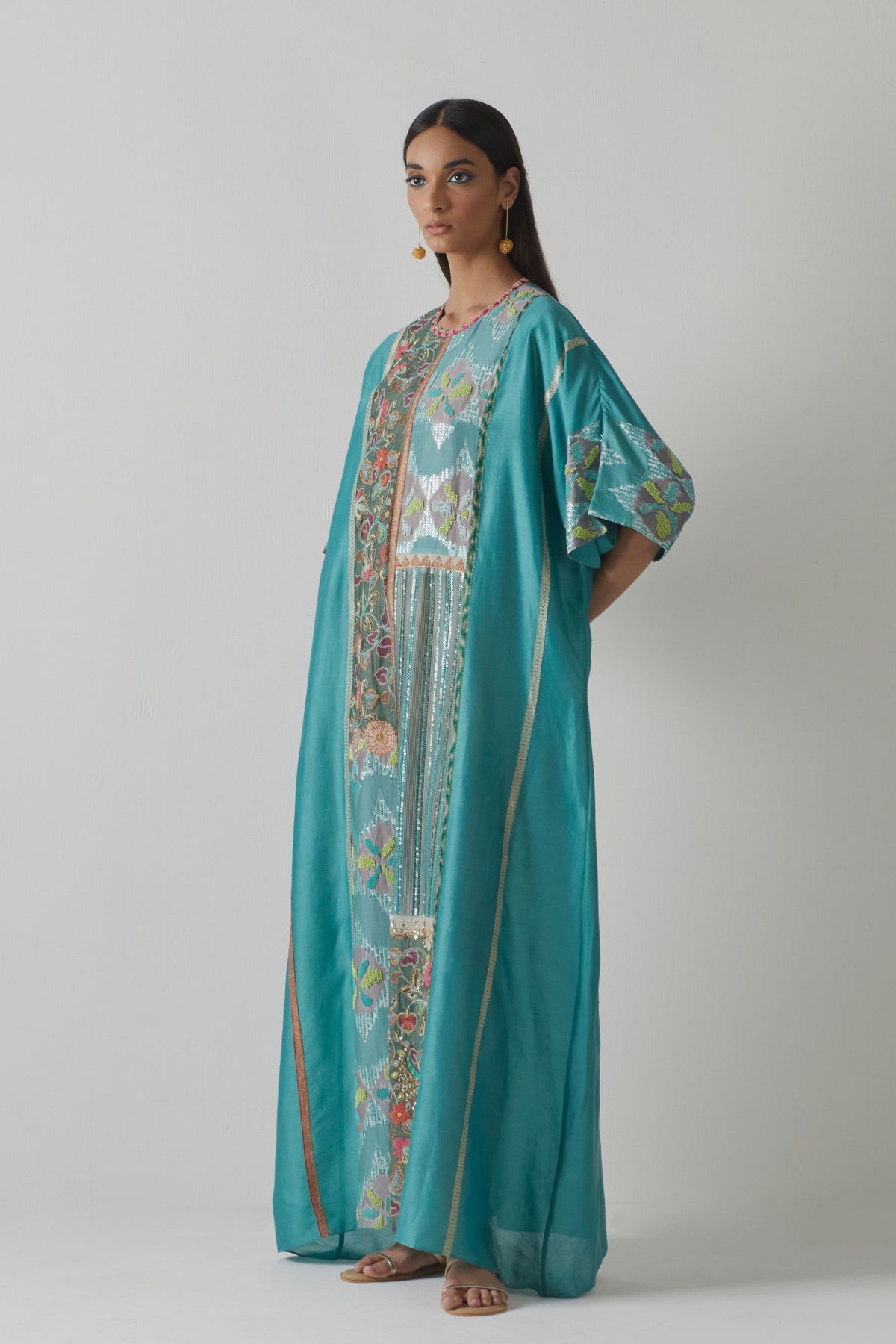 Bluefloral Kaftan