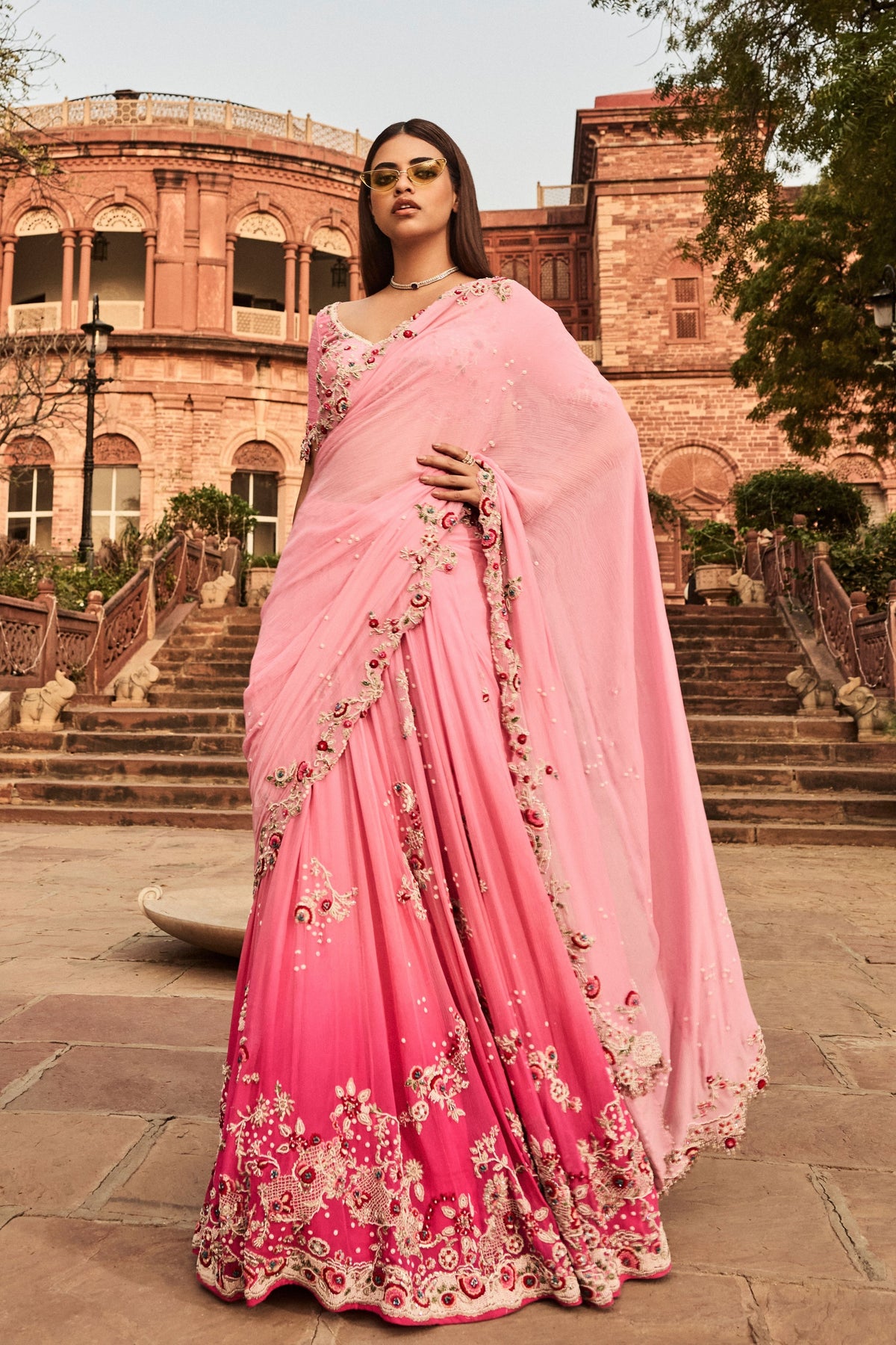 Raisa Lehenga Saree