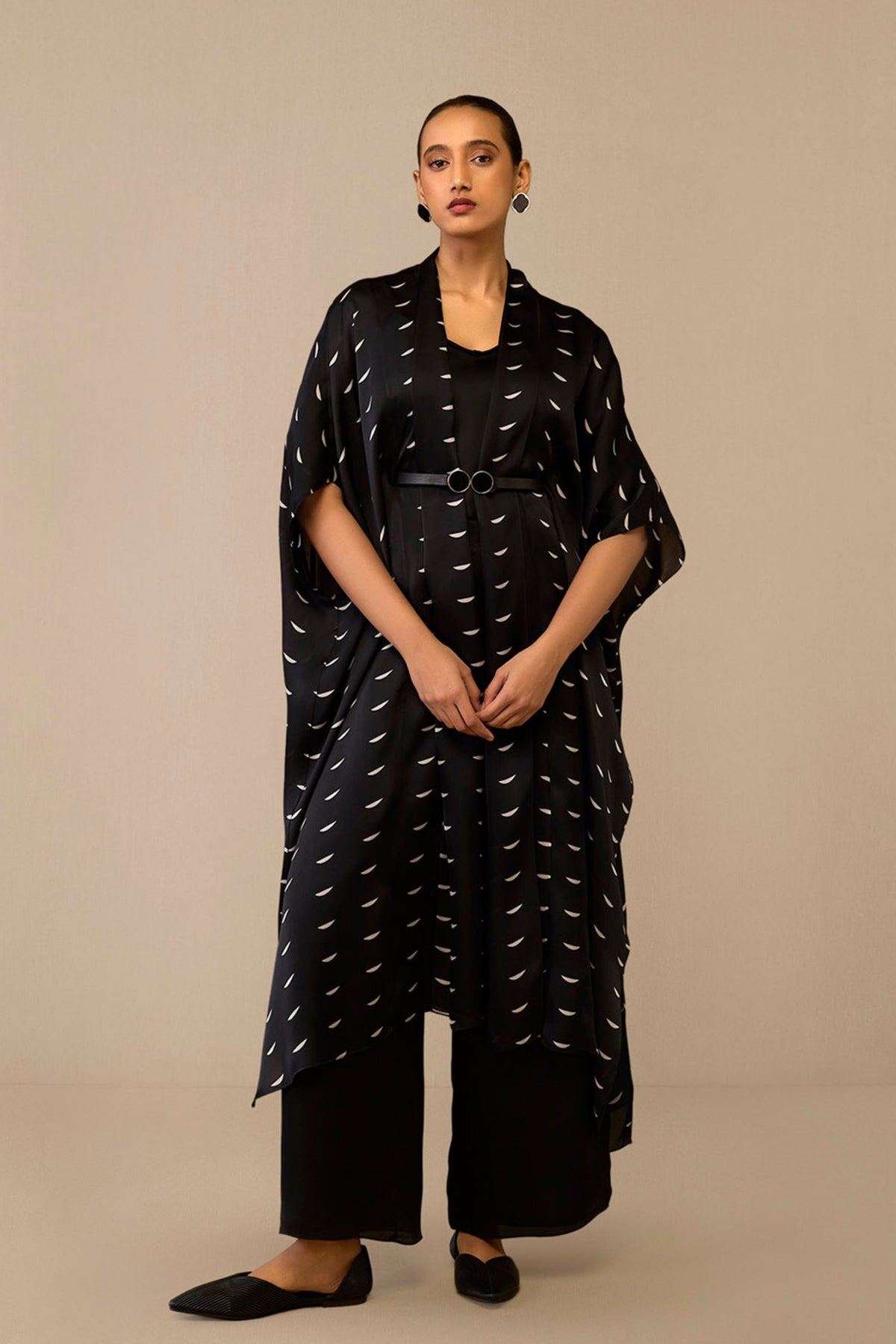 Black Dilkashi Cape Set