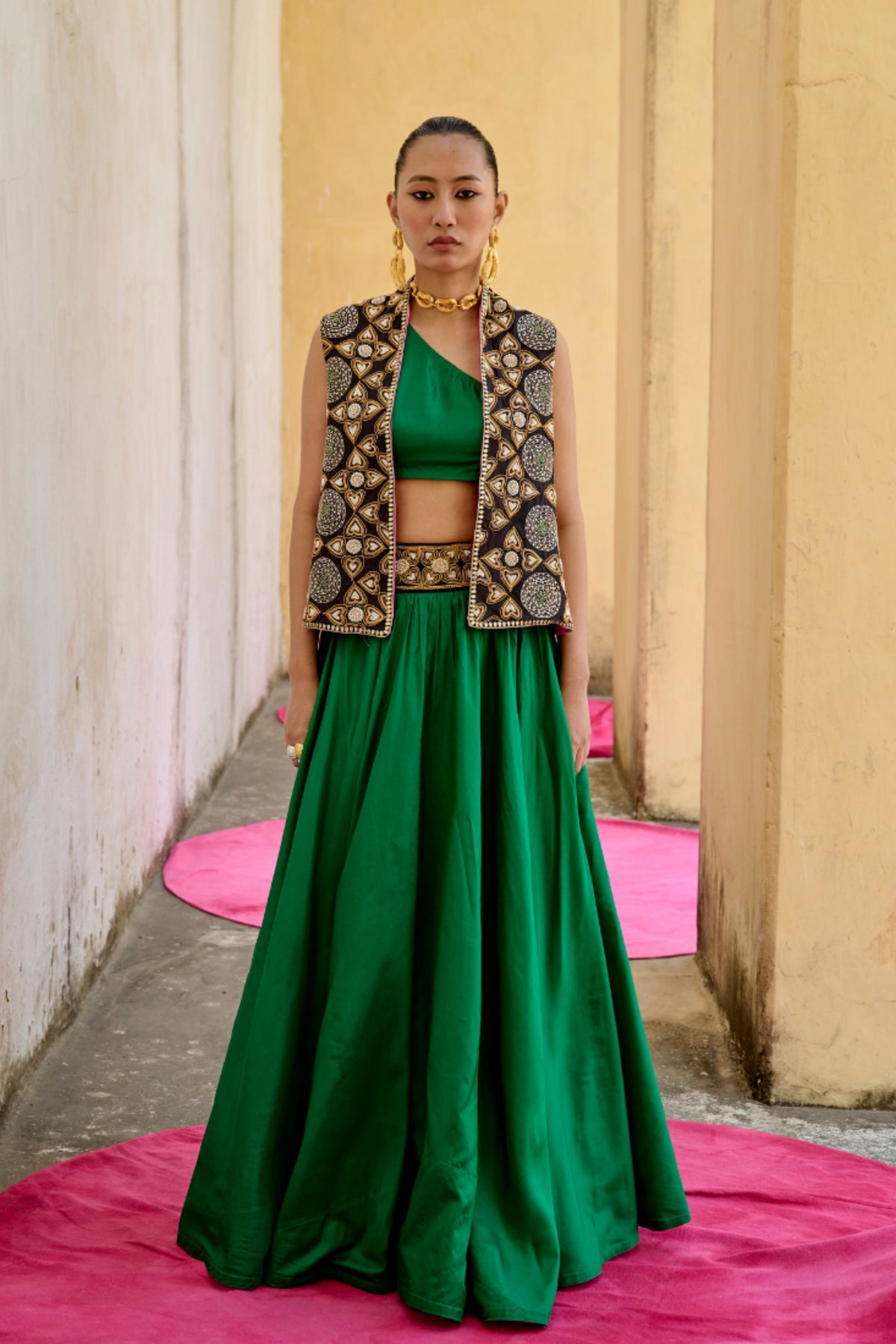 Emerald Skirt Set