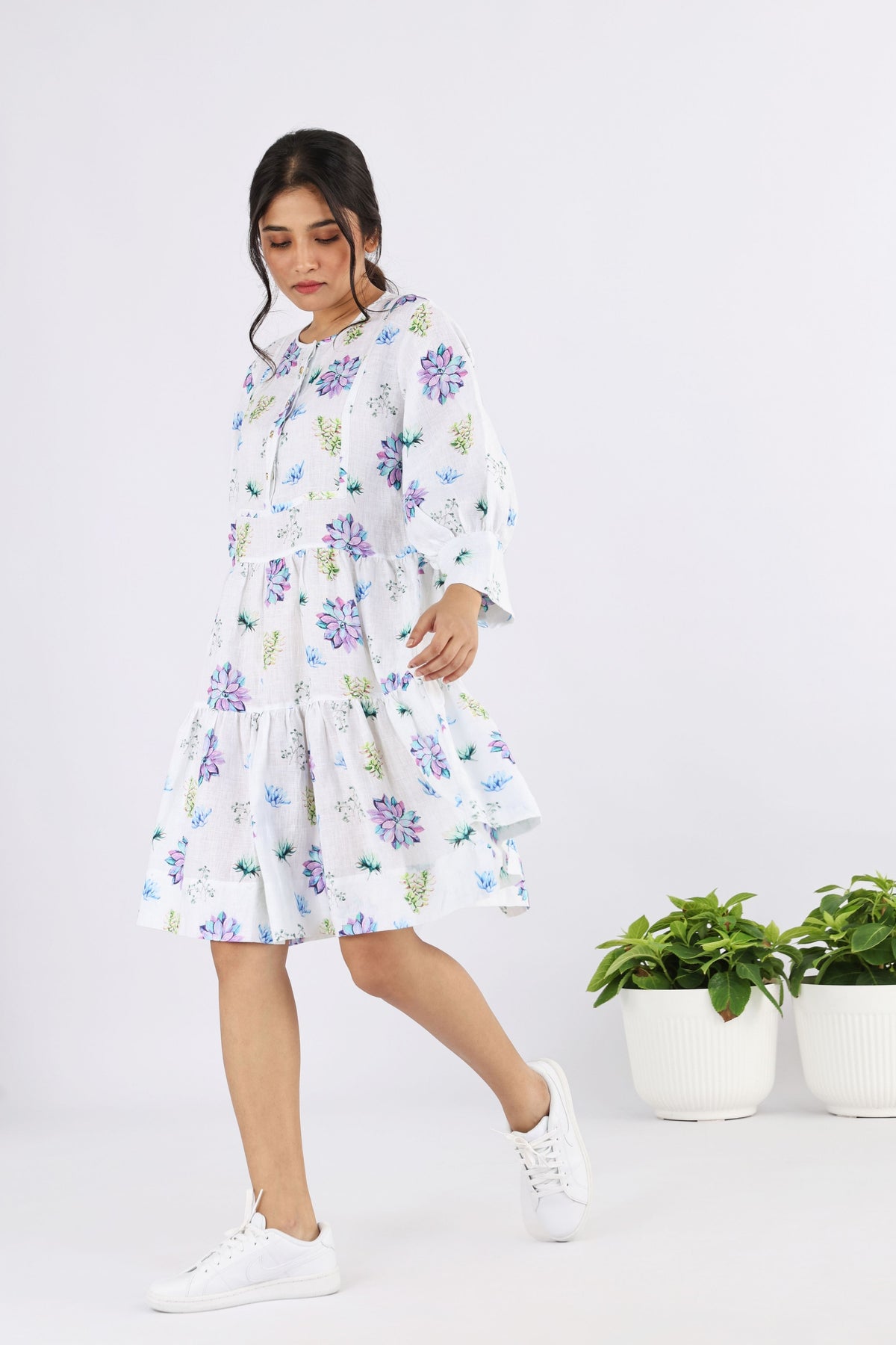 Succulent Barrel Flare Dress