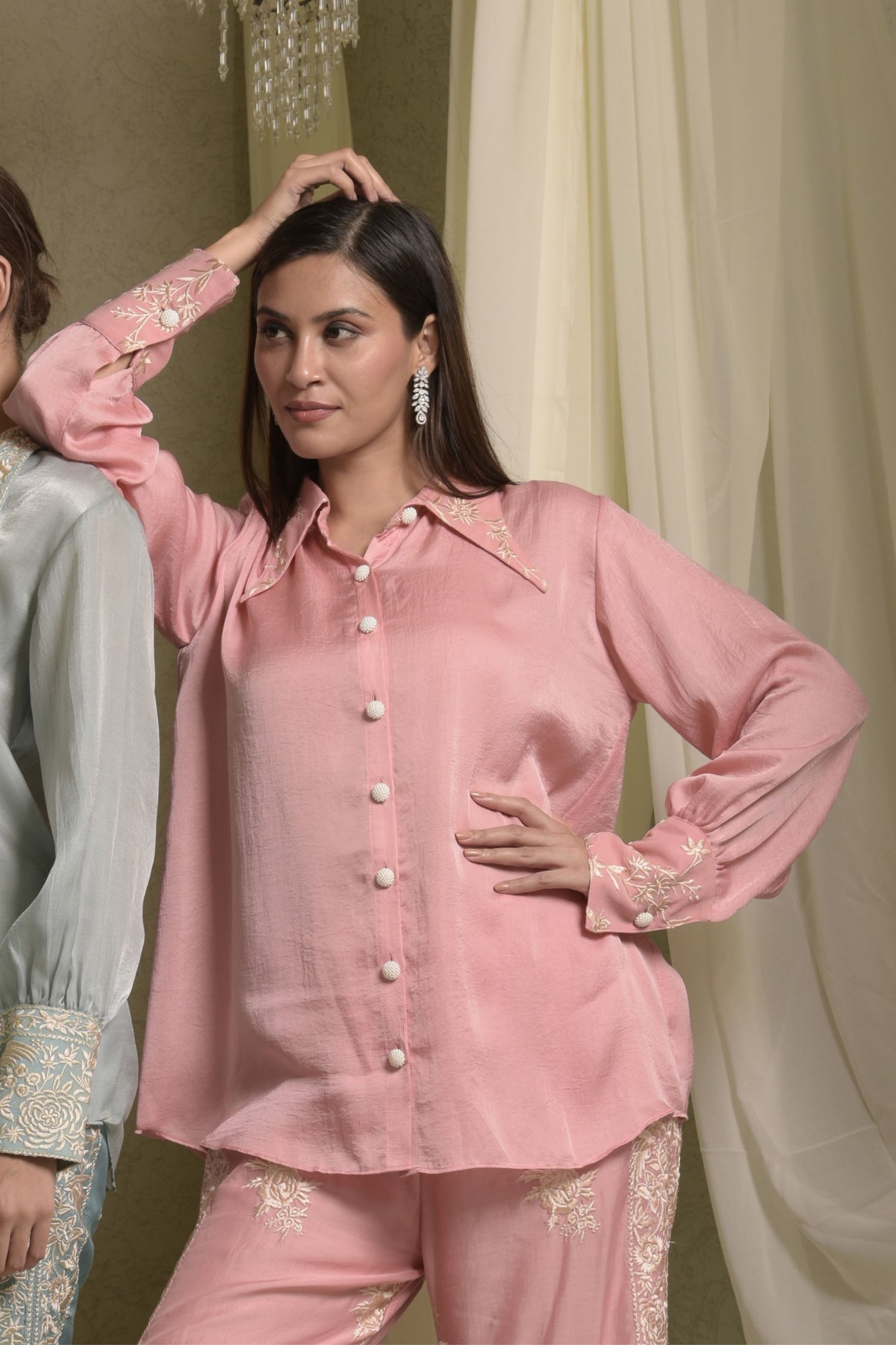 Reyna Gara Glazed Pink Shirt