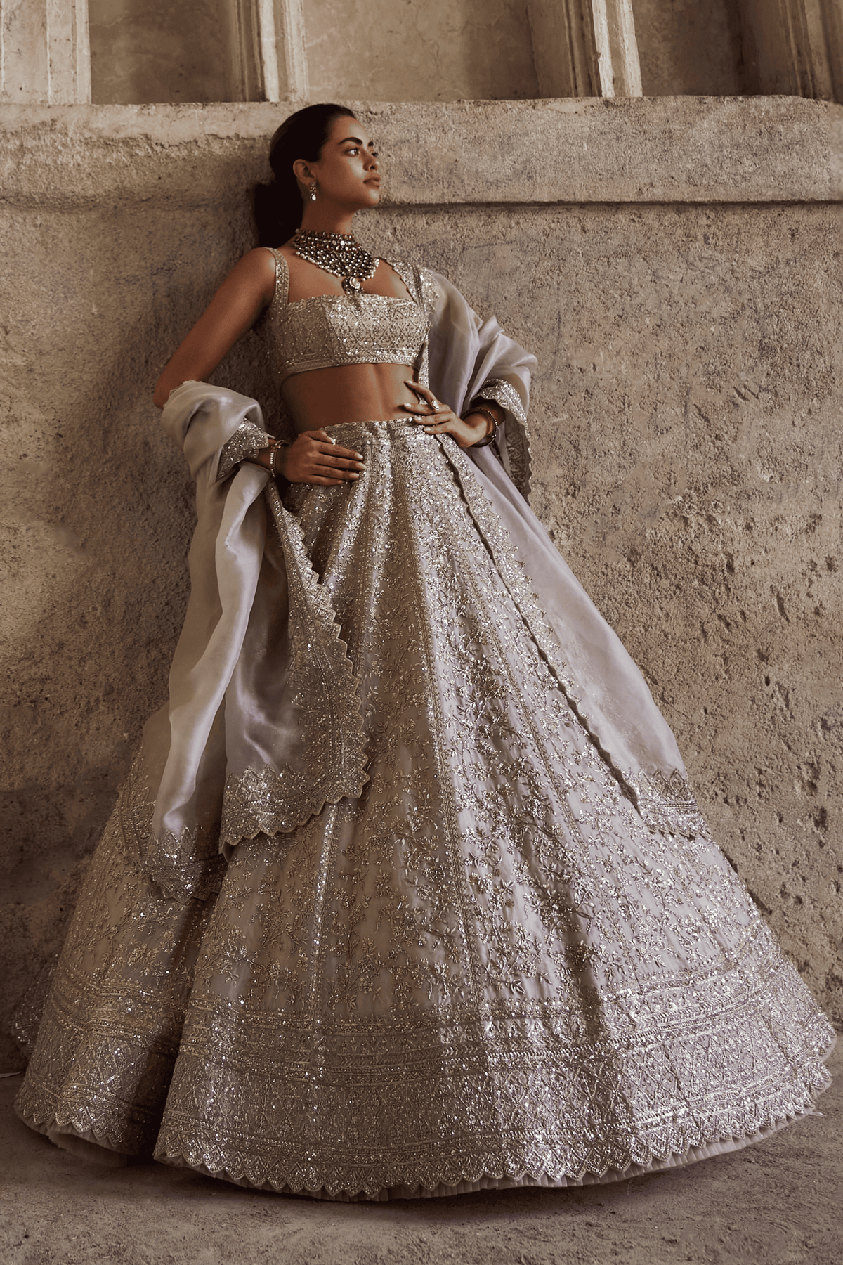 Ivory Divila Lehenga Set