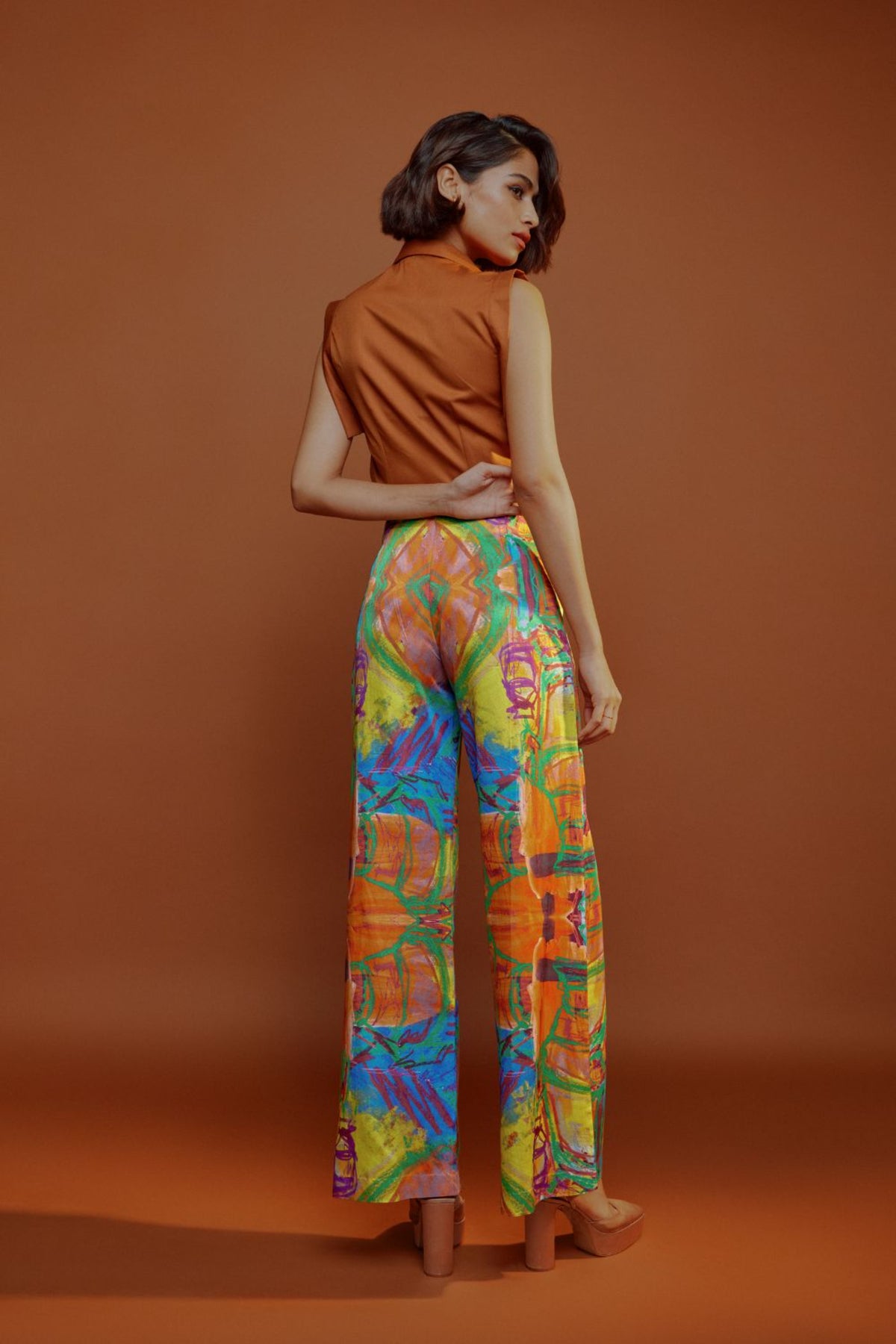 Mural Lapel Trouser