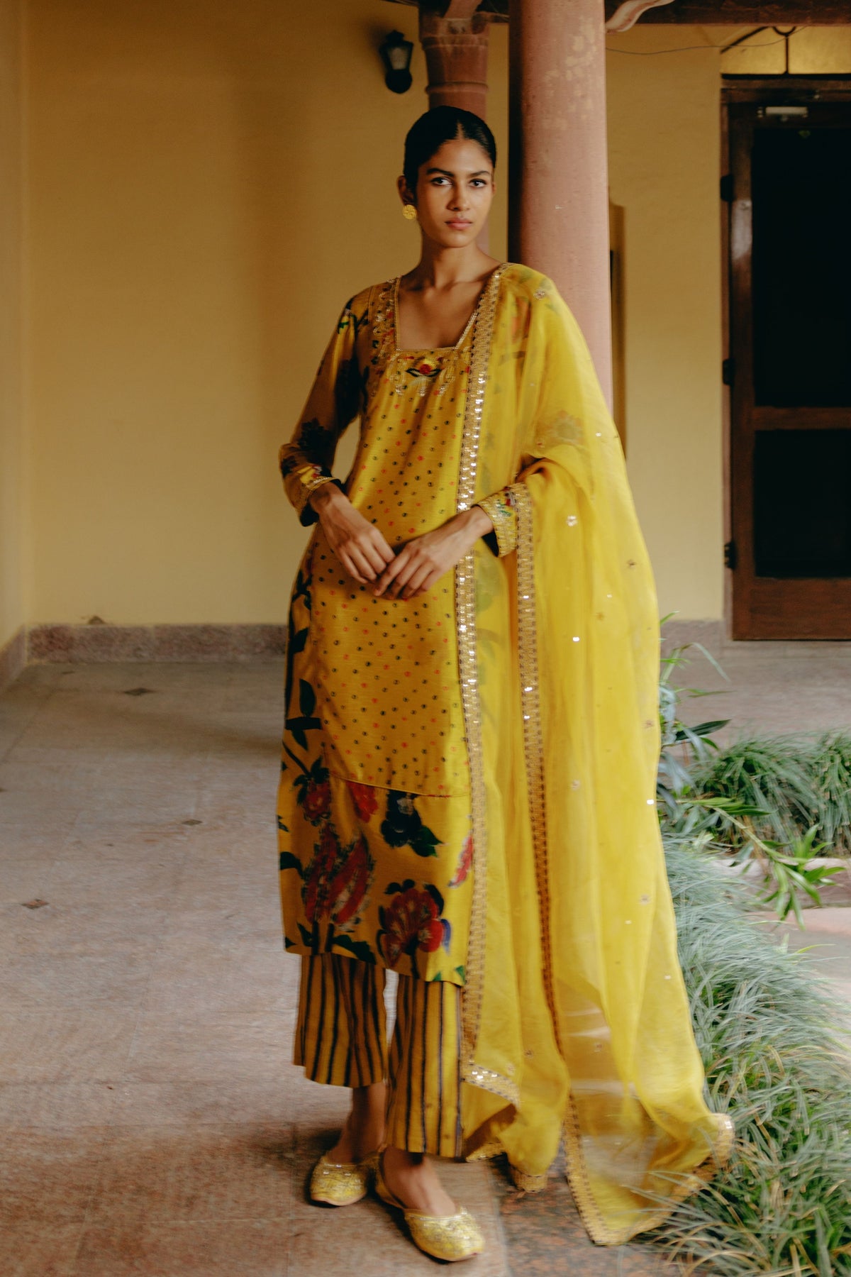 Sunflower Yellow Kurta Set