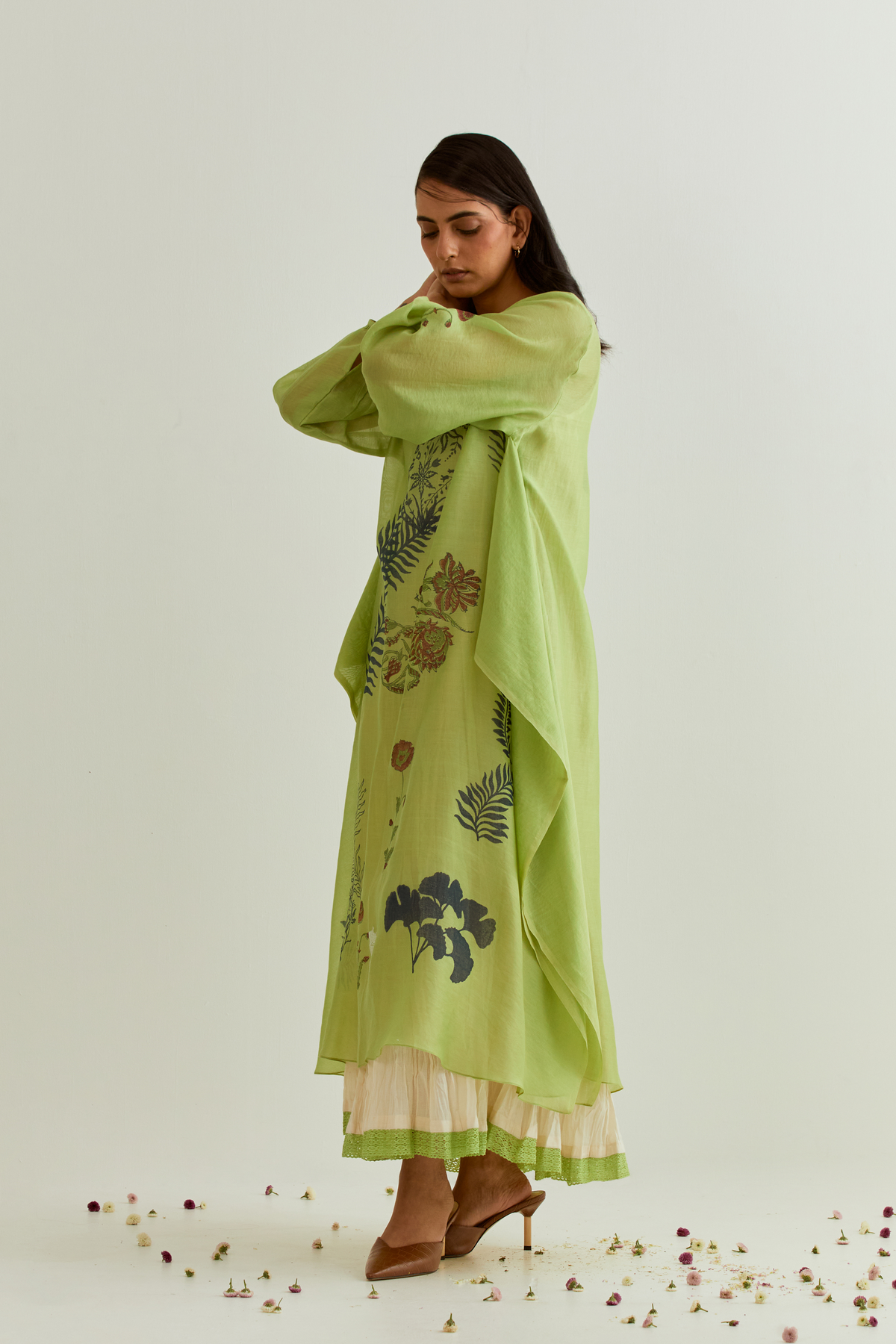 Tota Green Kurta Set