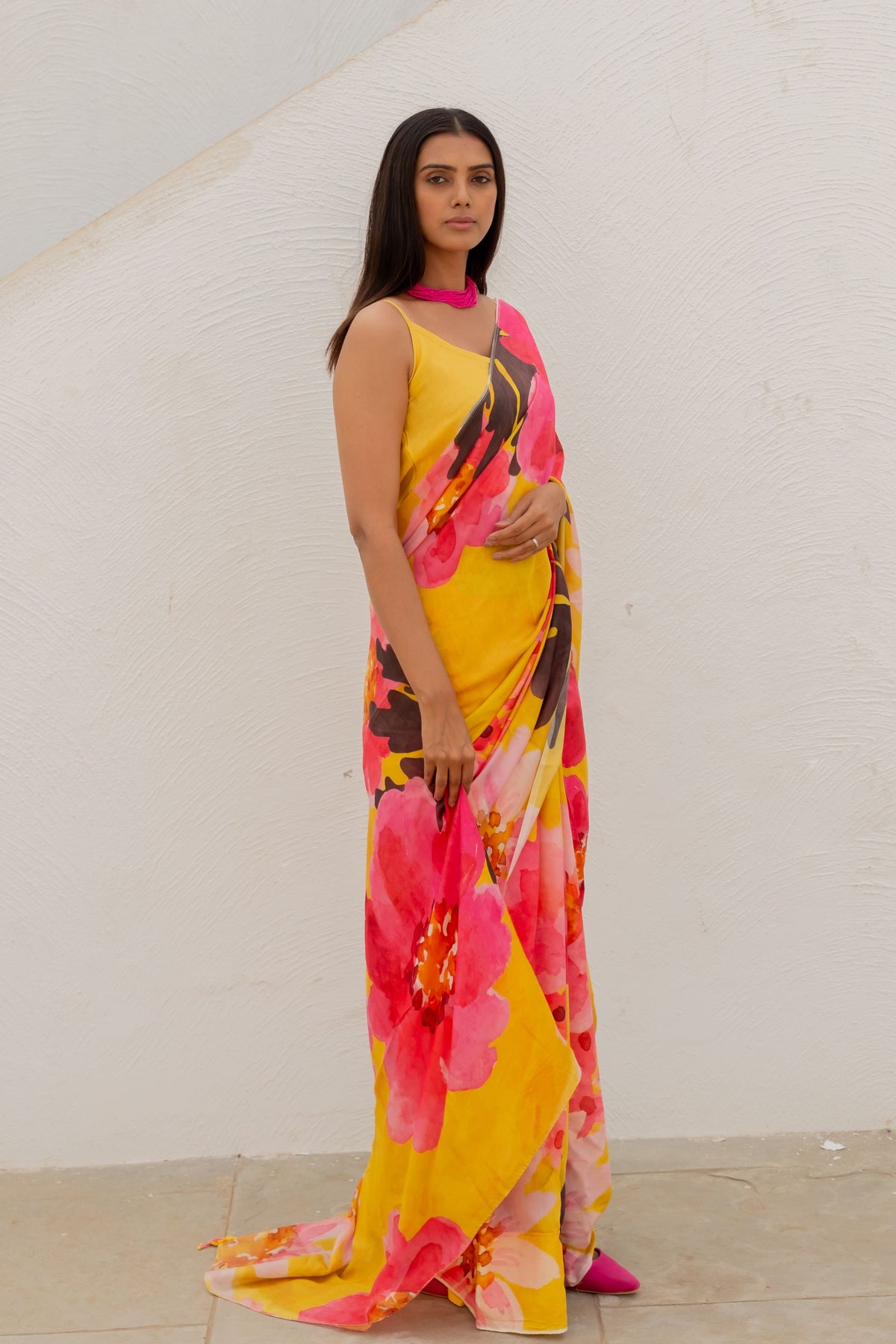 Tuscany Flowers Saree