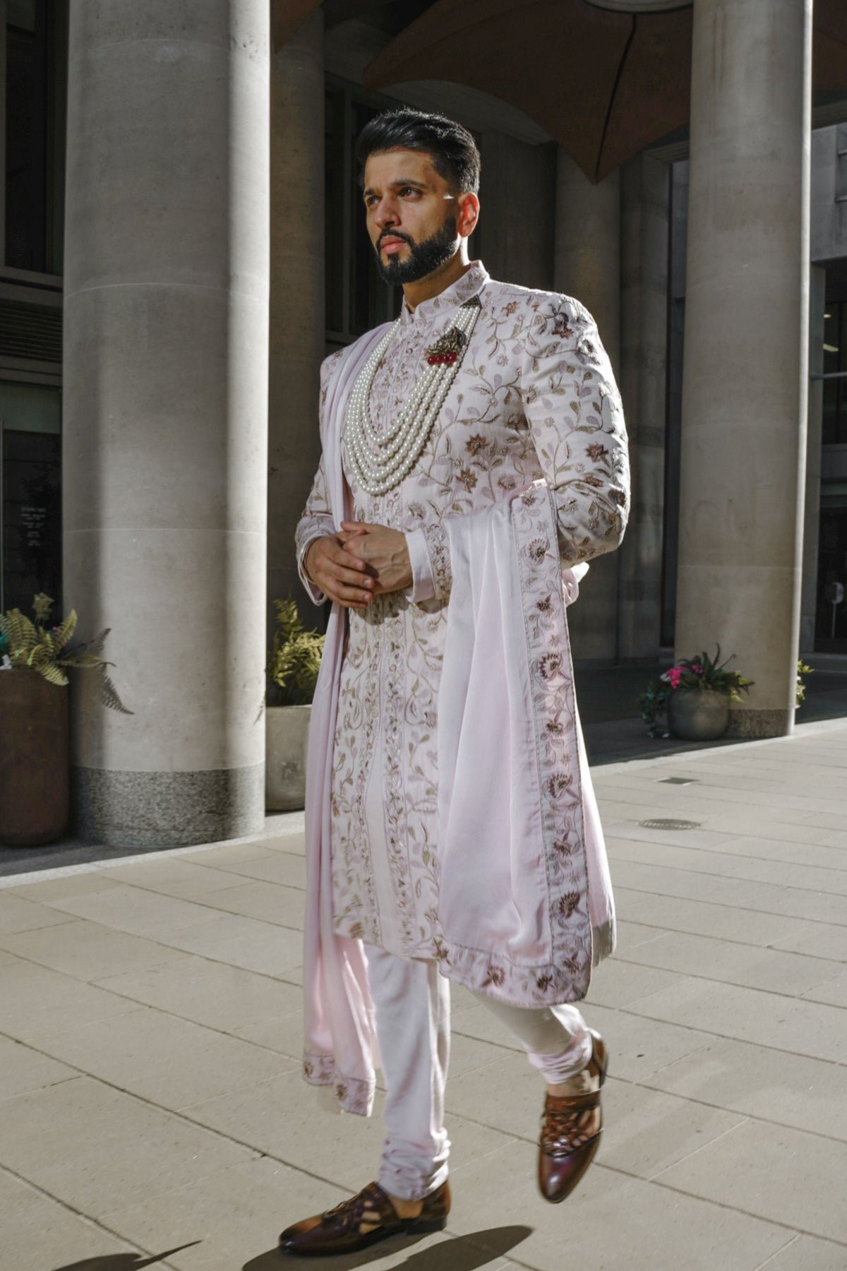 Lilac Blush Sherwani Set