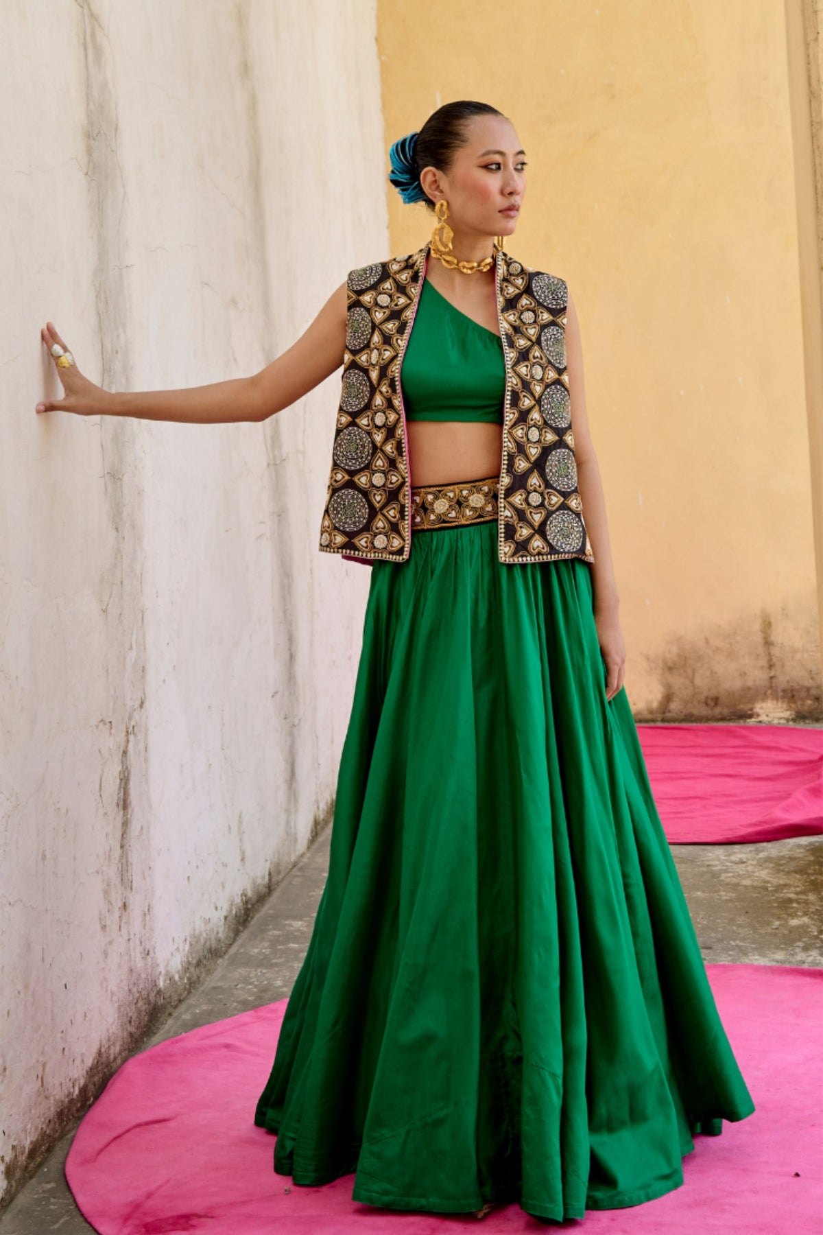 Emerald Skirt Set