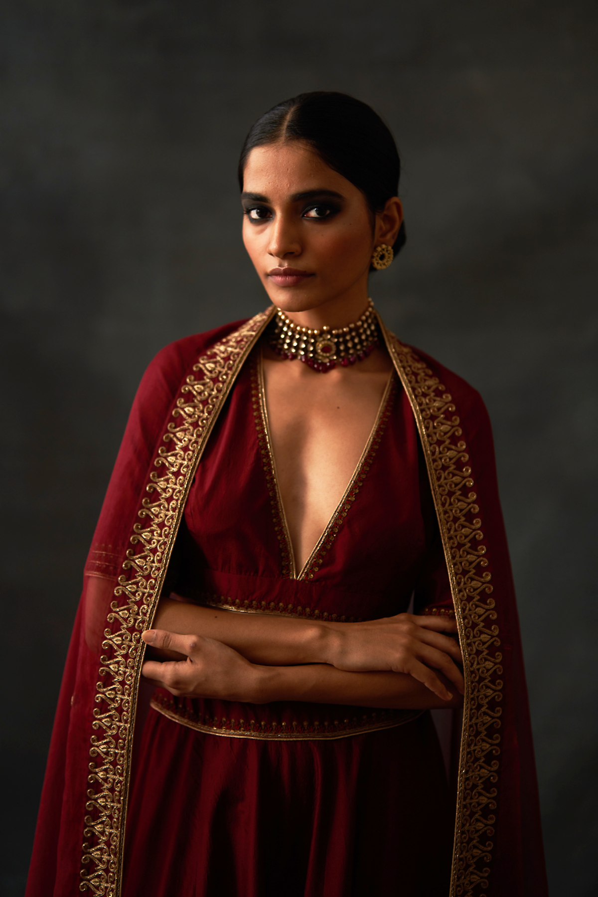 Maroon Lehenga Set