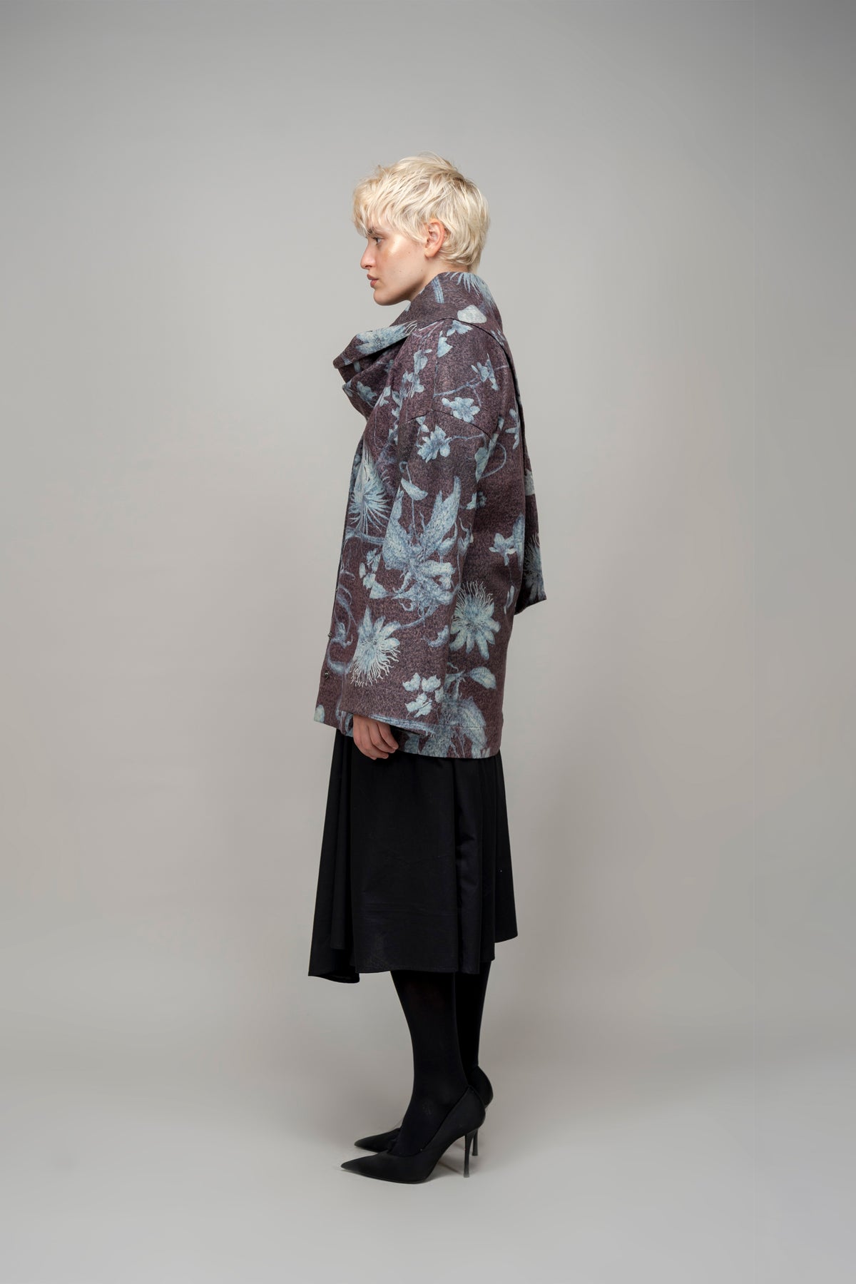 Garden Print Winter Day Jacket