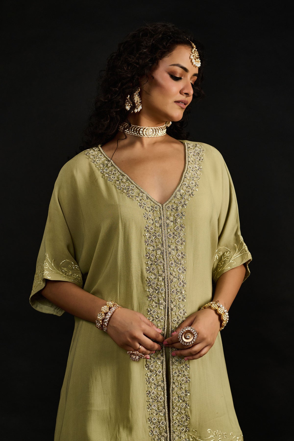 Zara Kaftan Sharara Set