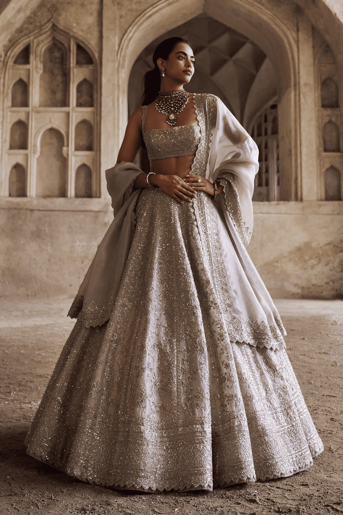 Ivory Divila Lehenga Set