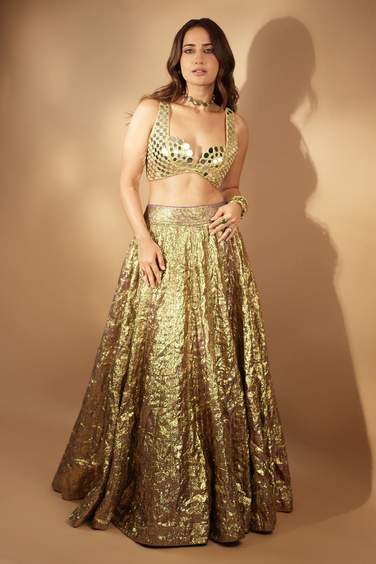 Sheesh Bengani Lehenga Set