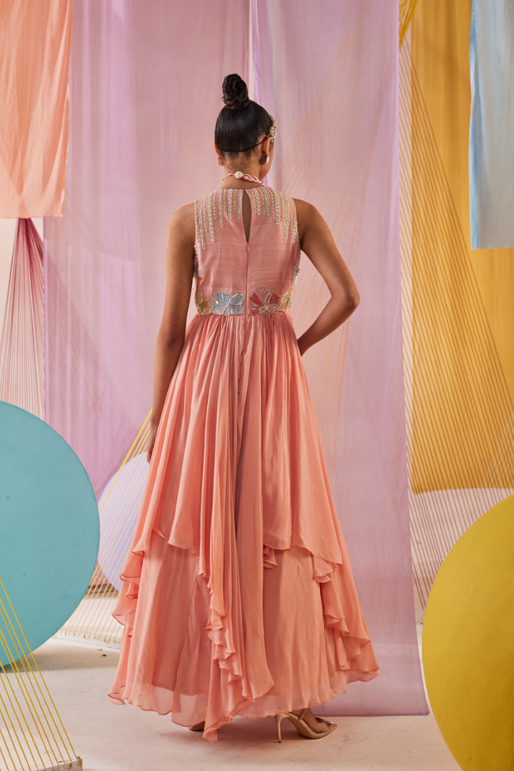 Peach Anaisa Gown