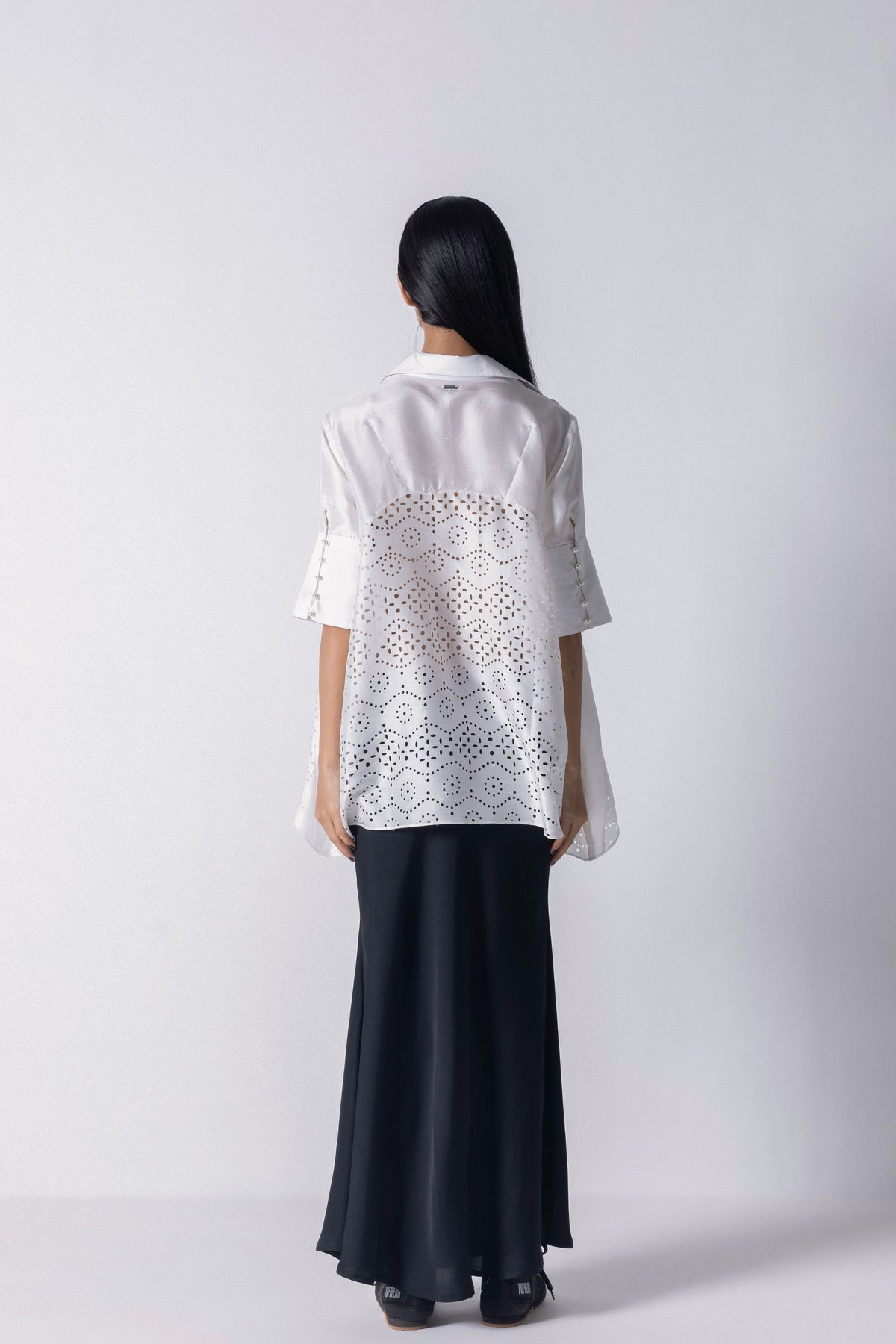 Cutwork Godet Shirt