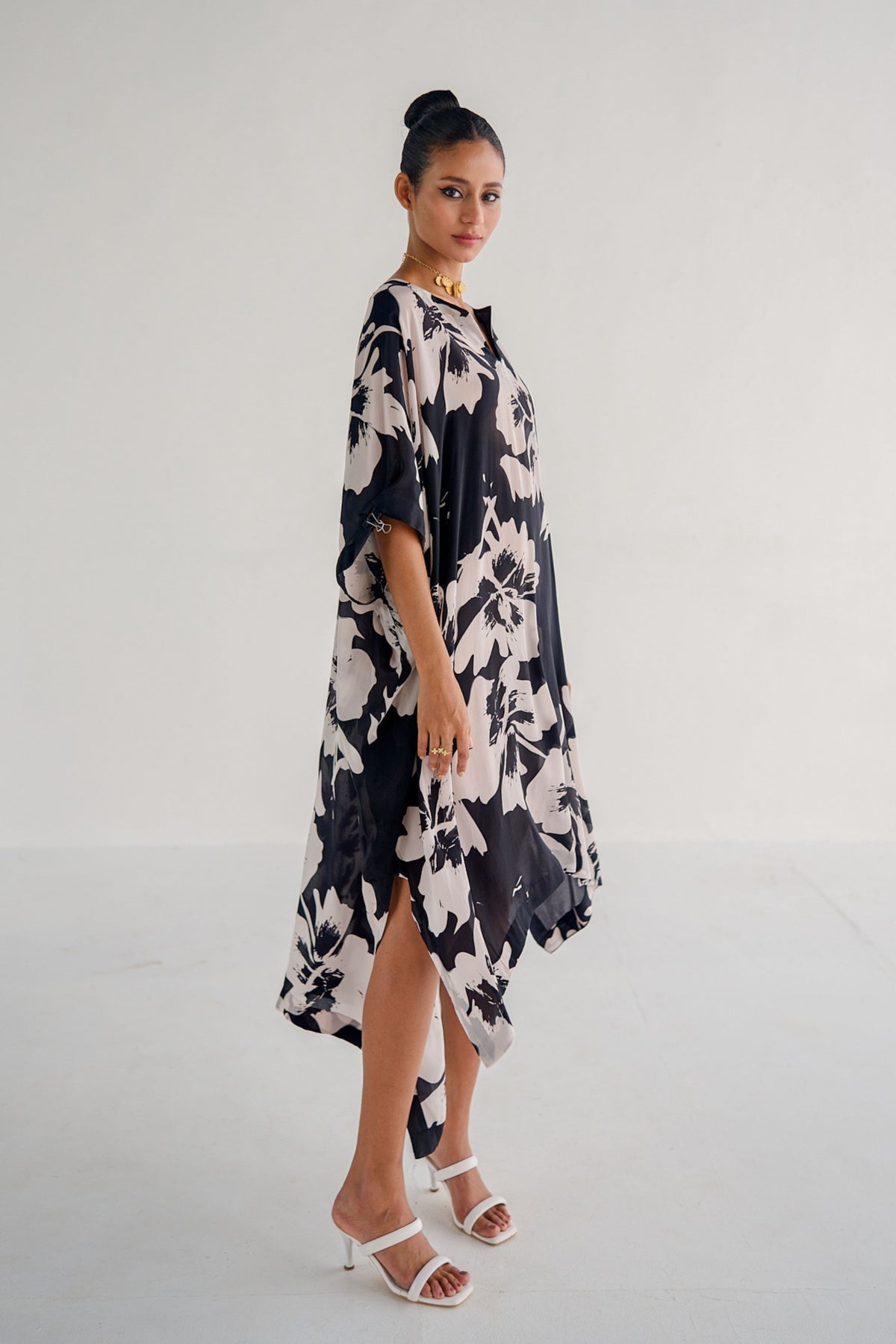 Black Print Kaftan