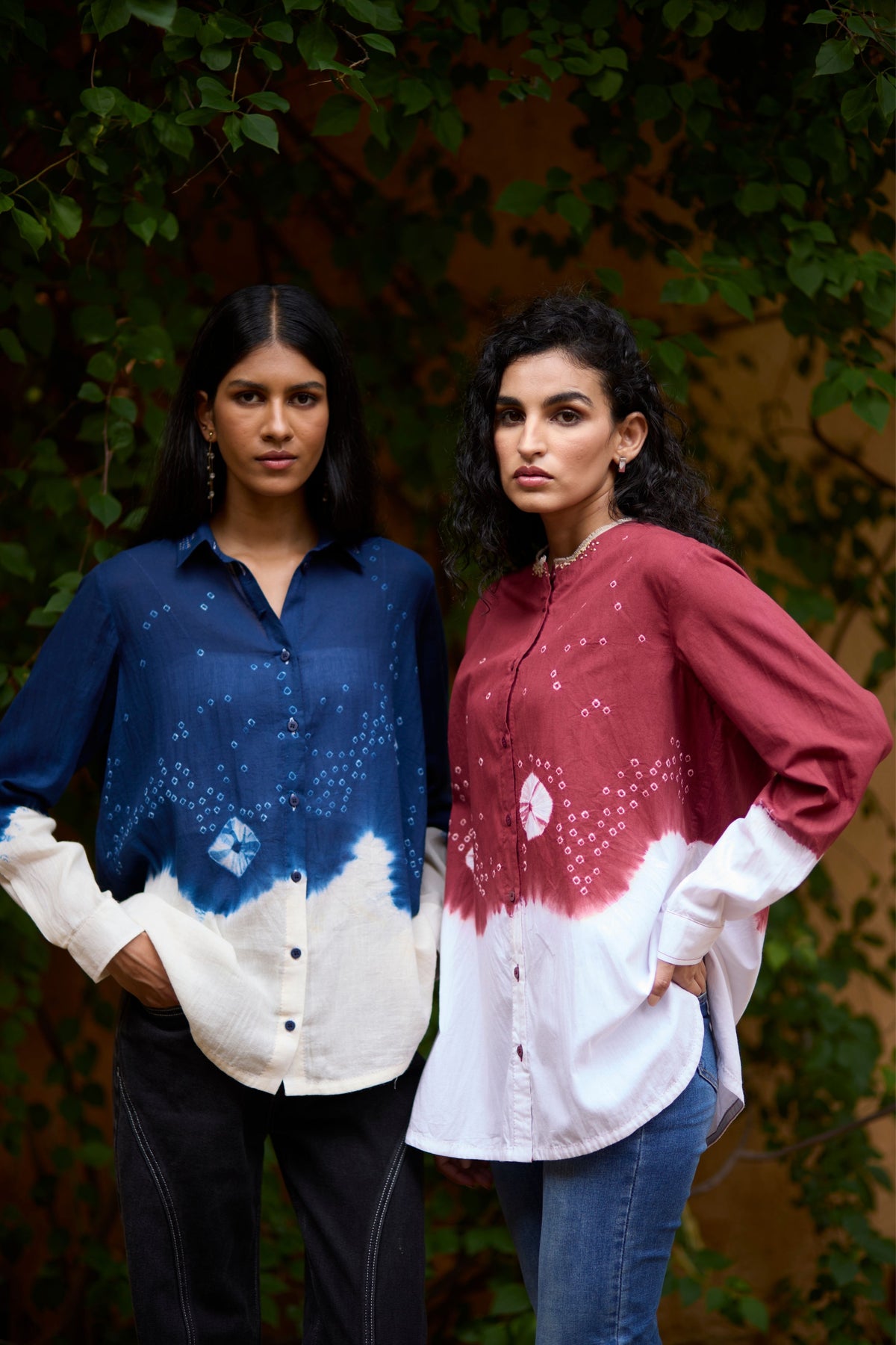 Ombre Bandhni Shirt