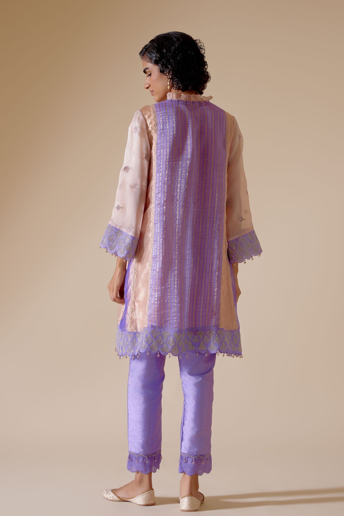 Farida Purple Kurta Set