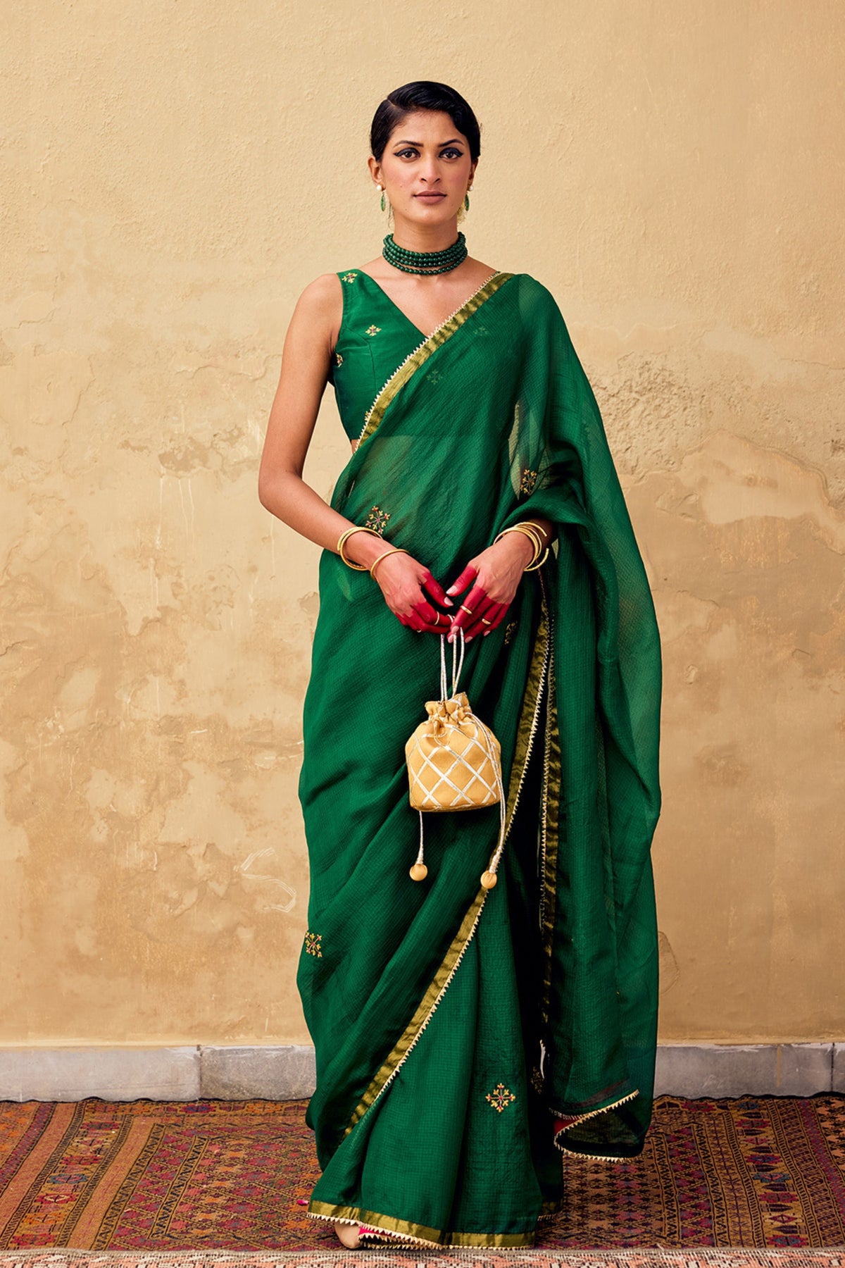 Ghazal Saree in Green